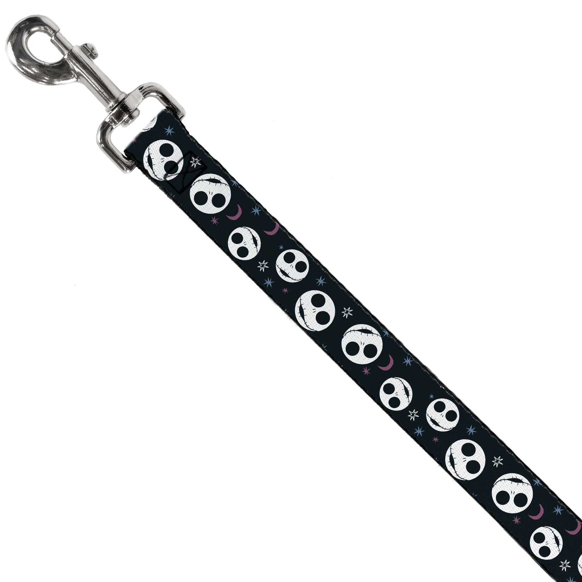 Dog Leash - The Nightmare Before Christmas Smiling Jack Moon and Stars Black - Image 2