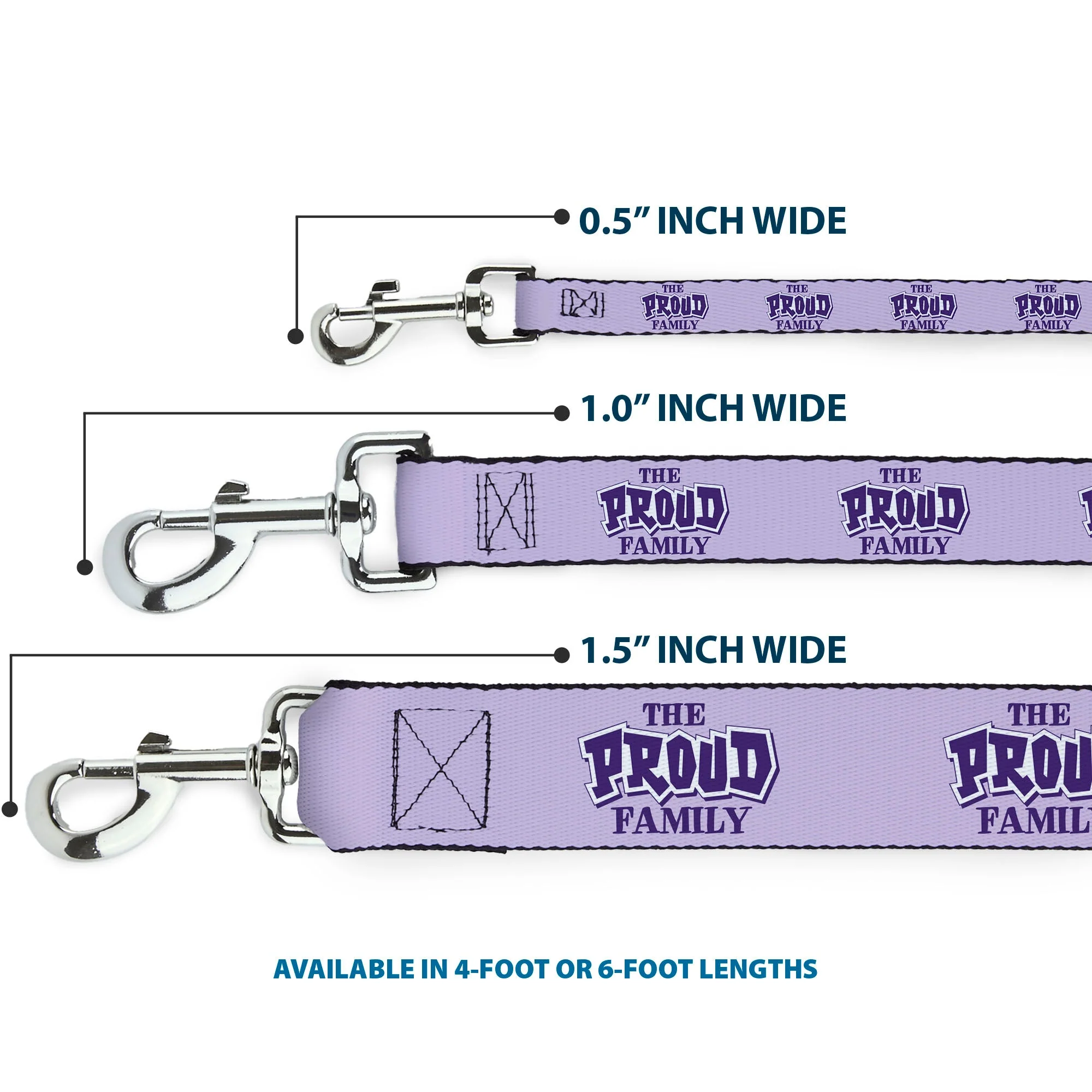 Dog Leash - THE PROUD FAMILY Title Logo Purples - Image 3