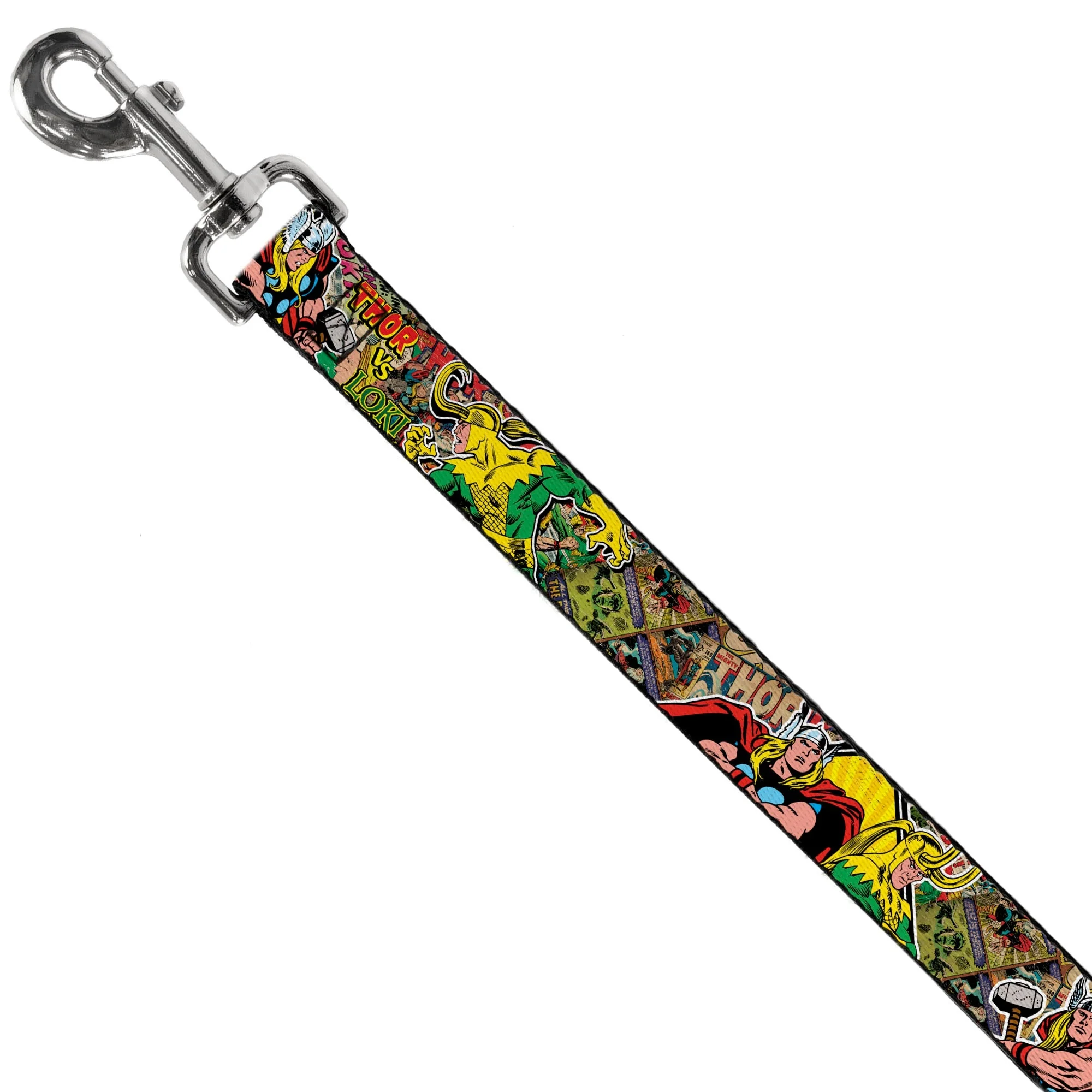 Dog Leash - Thor & Loki Poses/Retro Comic Books Stacked - Image 2
