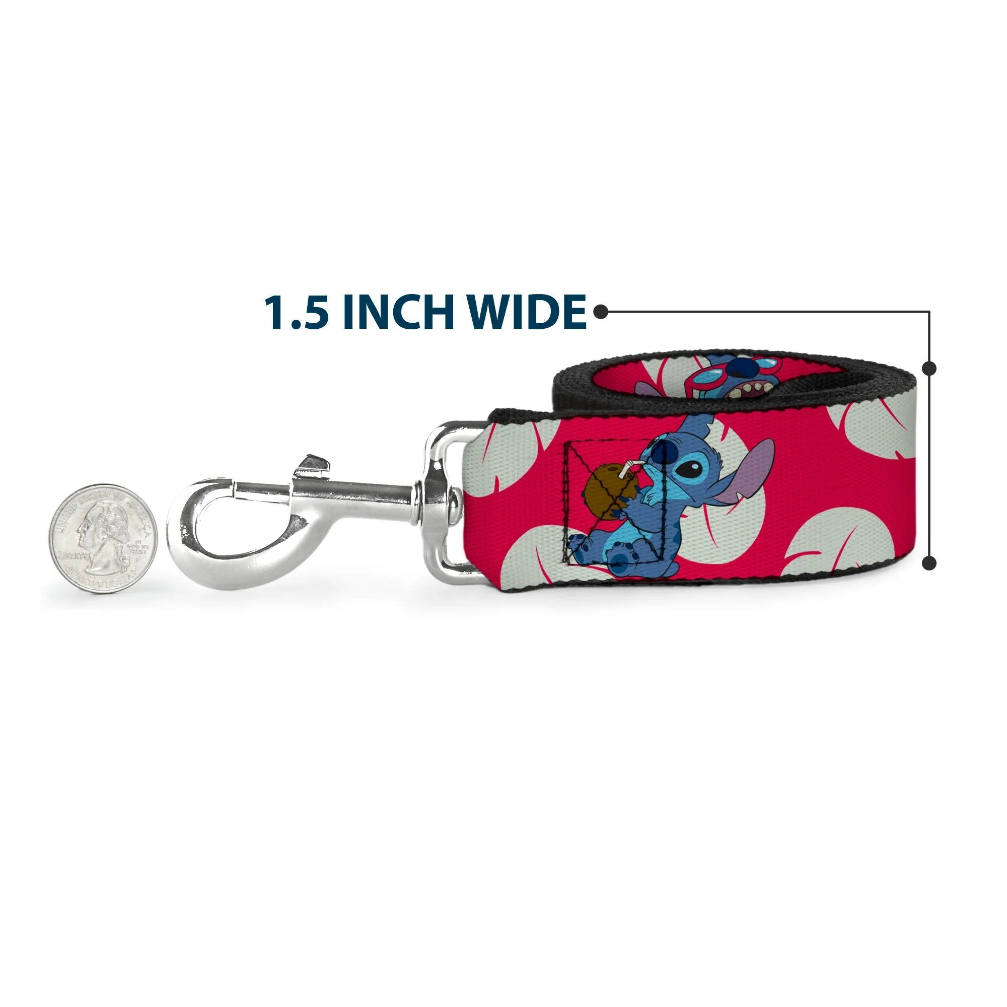Dog Leash - Toy Story Buzz Lightyear Space Ranger Logo/Striping Red/White/Green/Purple - Image 6