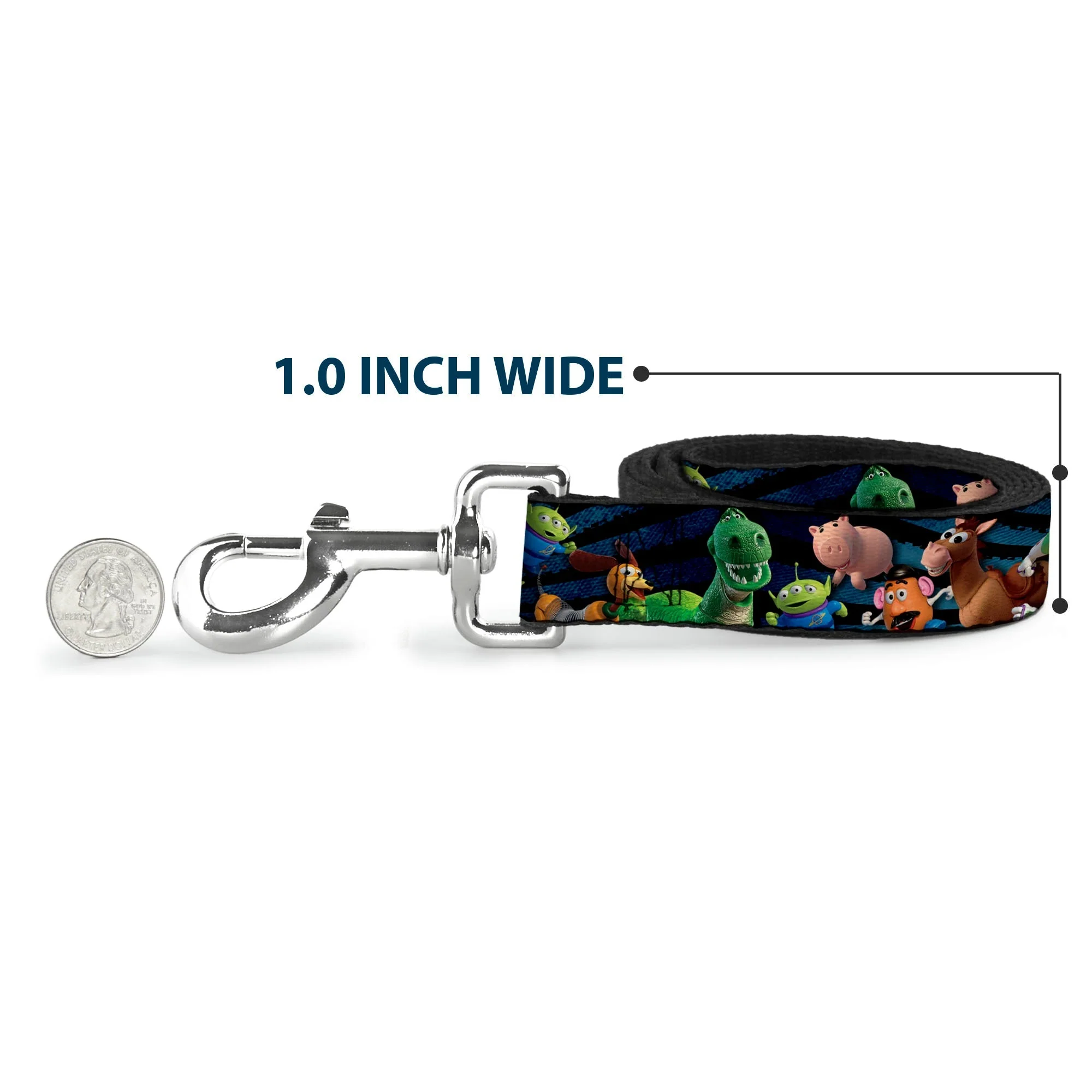 Dog Leash - Toy Story Characters Running Denim Rays - Image 5