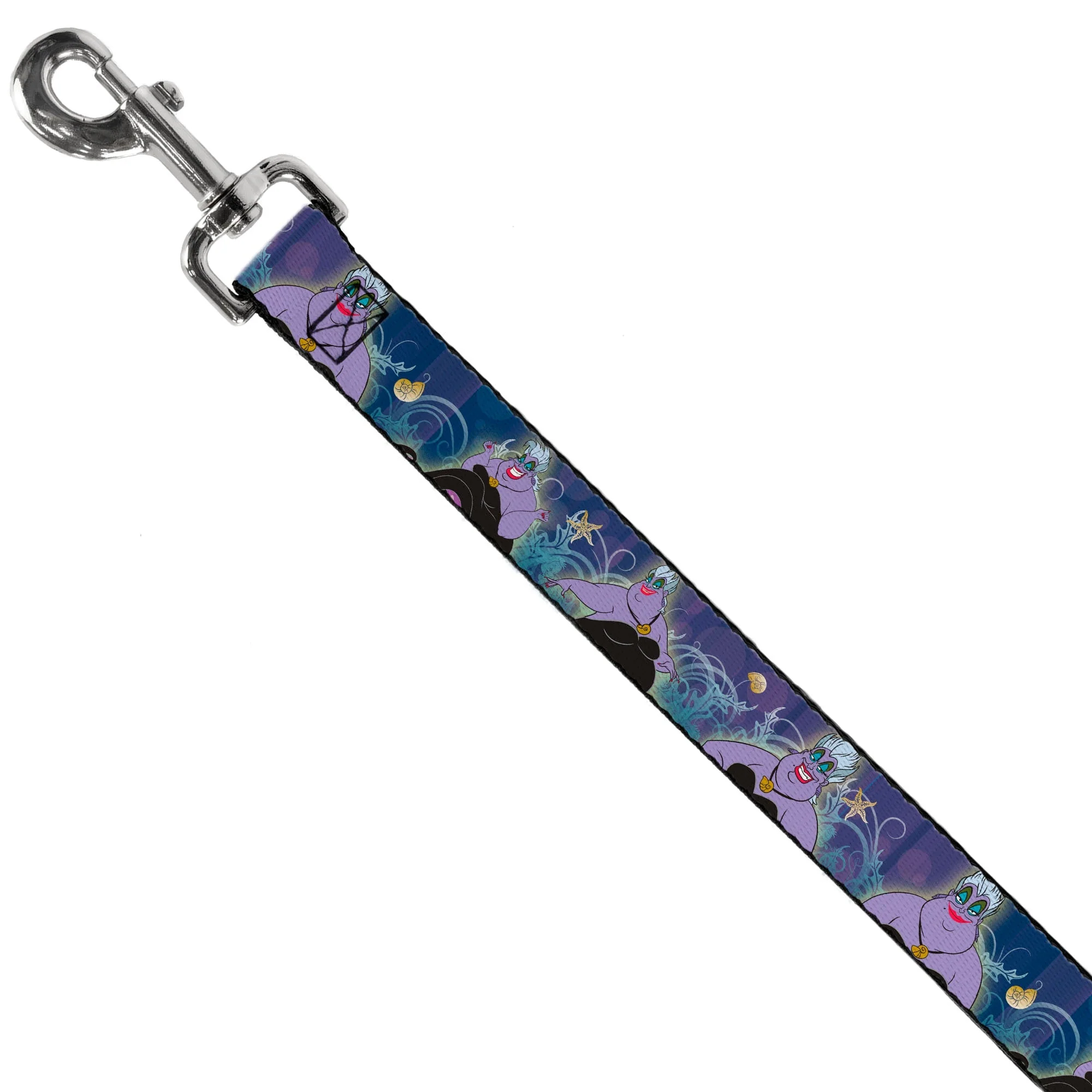 Dog Leash - Ursula 4-Poses/Shells/Ivy/Bubbles Purples/Blues - Image 2