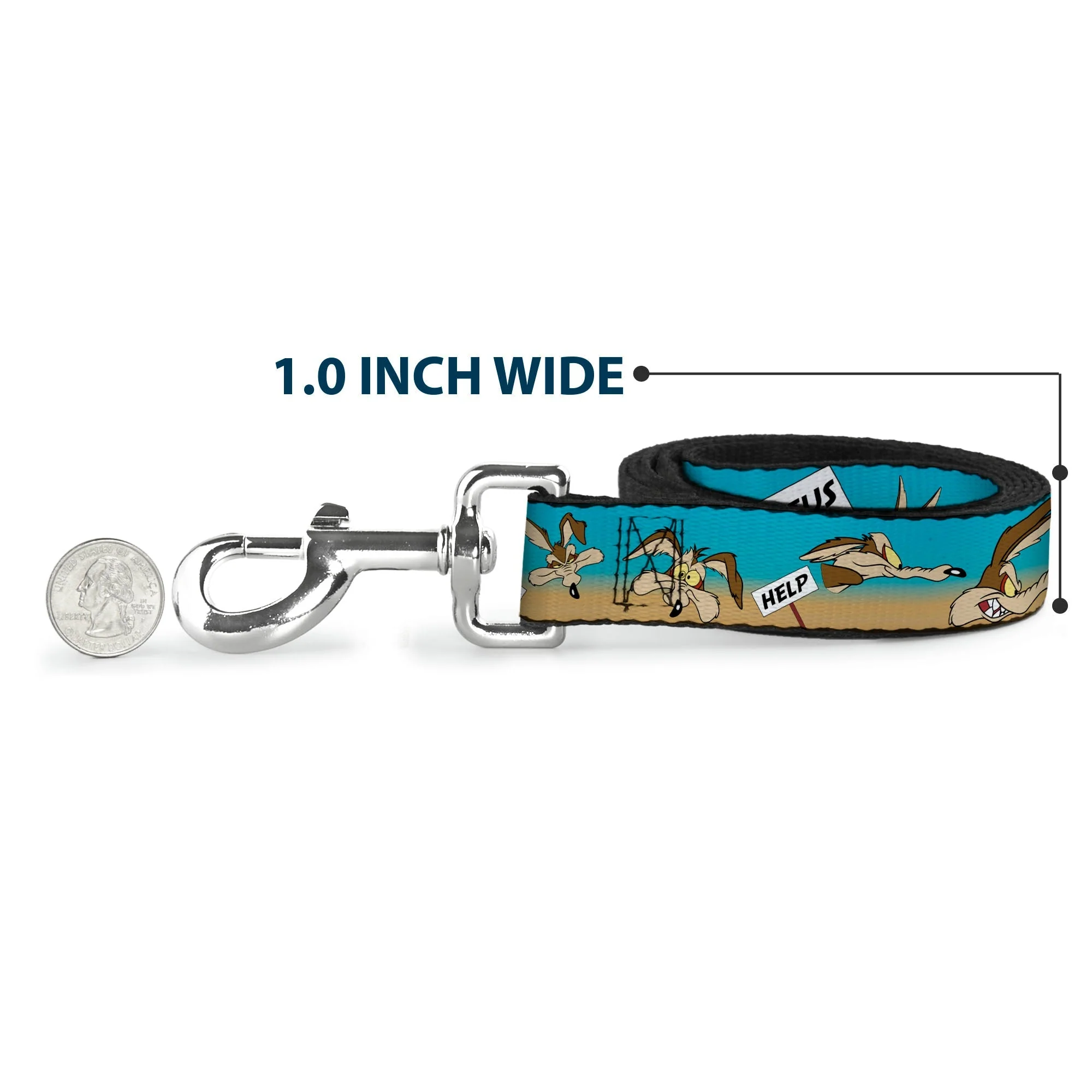 Dog Leash - WILE E. COYOTE Expressions/Signs Desert - Image 5