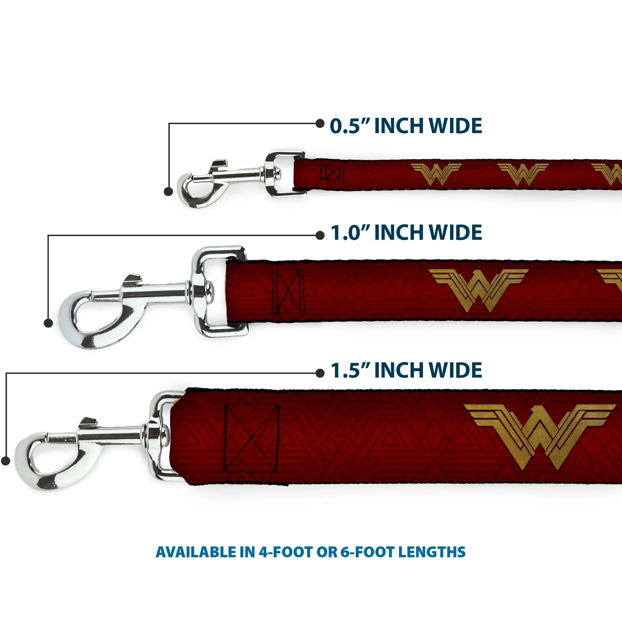 Dog Leash - Wonder Woman 2017 Icon Reds/Golds - Image 3