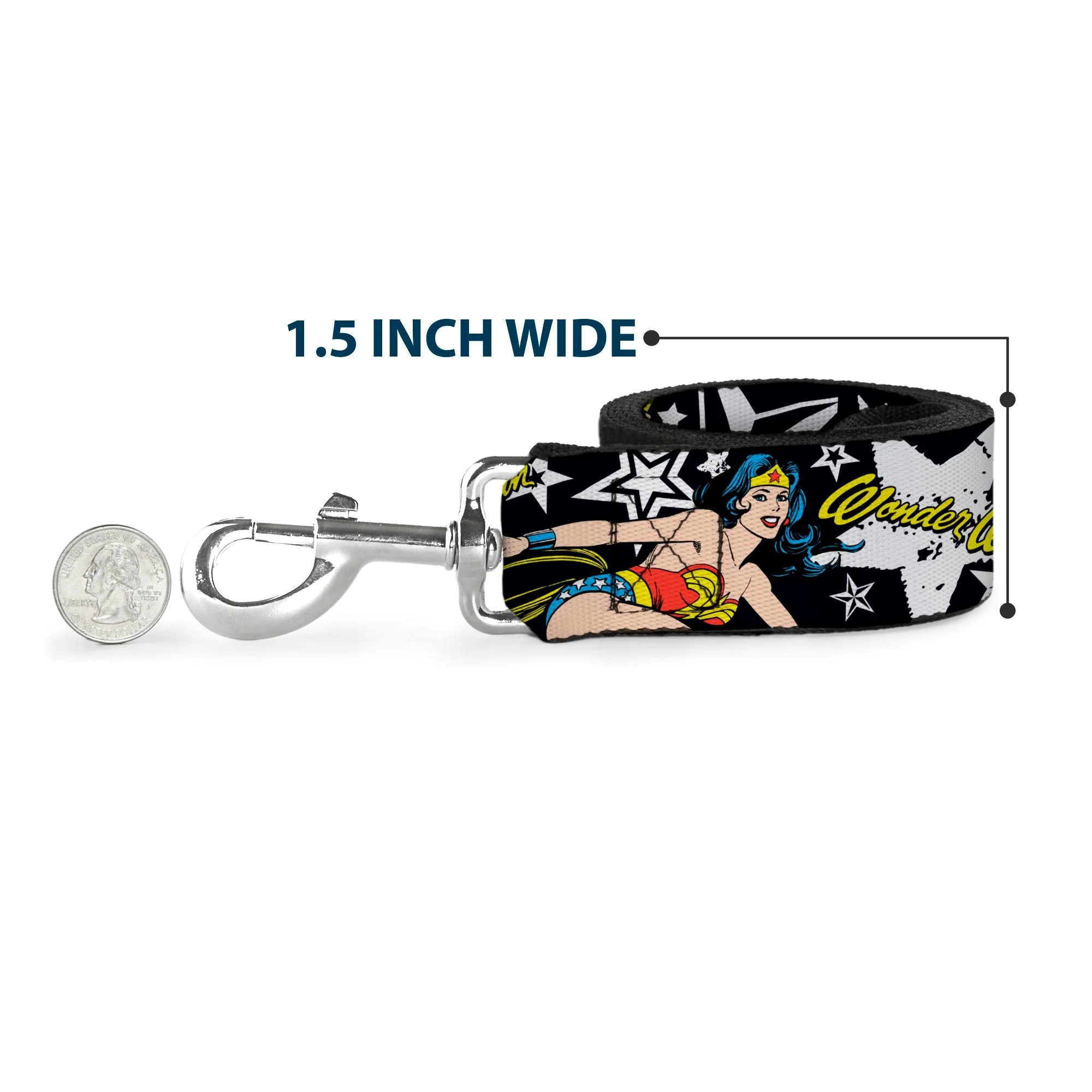 Dog Leash - Wonder Woman/StarsÃÂ Black/White - Image 6