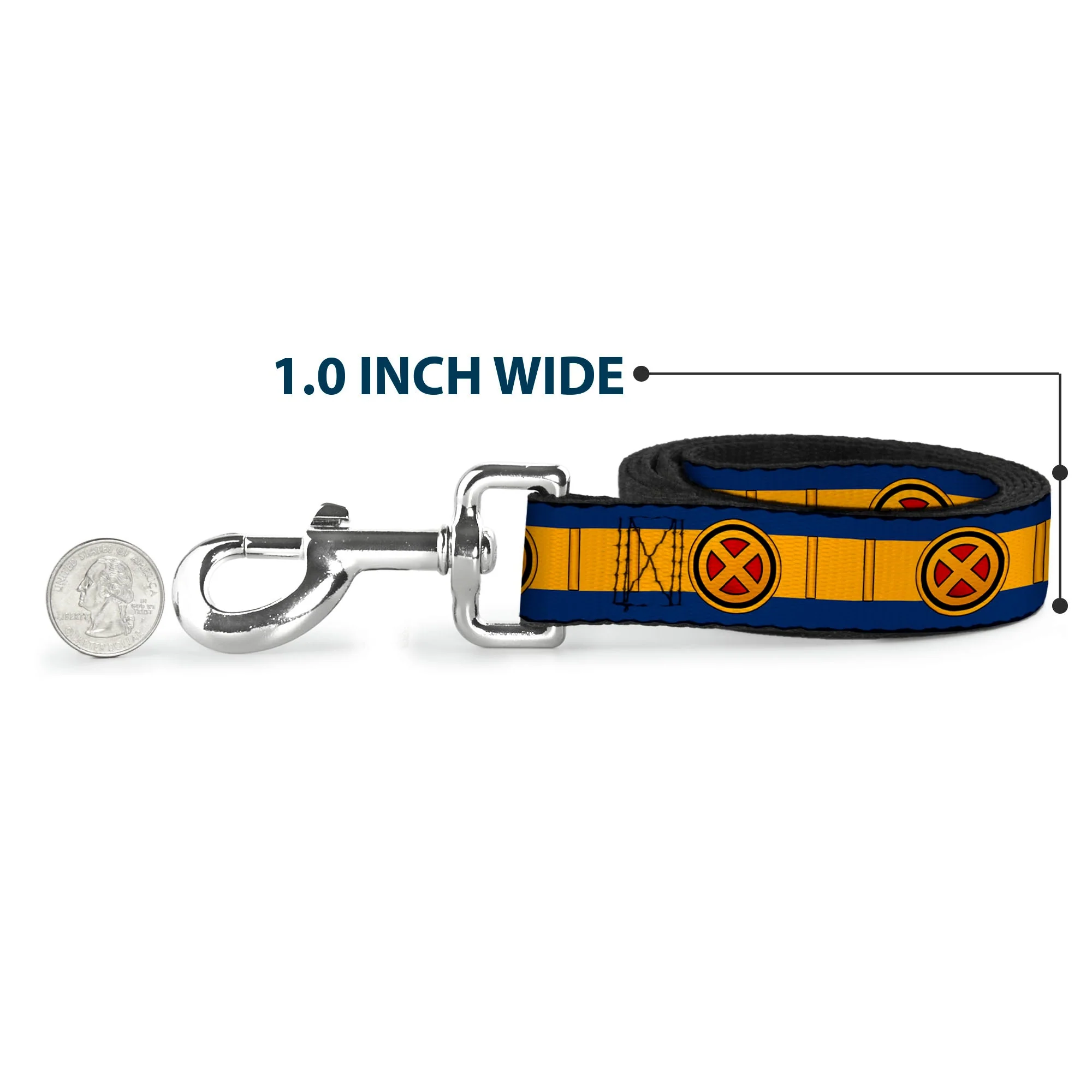 Dog Leash - X-Men Cyclops Utility Strap Blue/Gold/Black/Red - Image 5