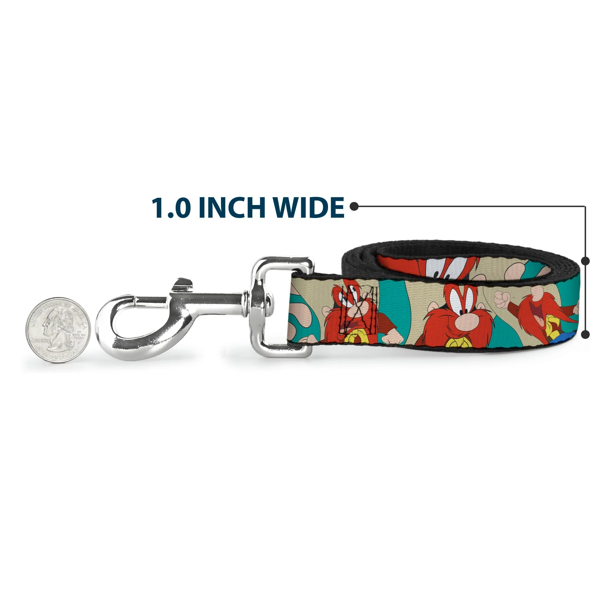 Dog Leash - Yosemite Sam Poses Turquoise - Image 5