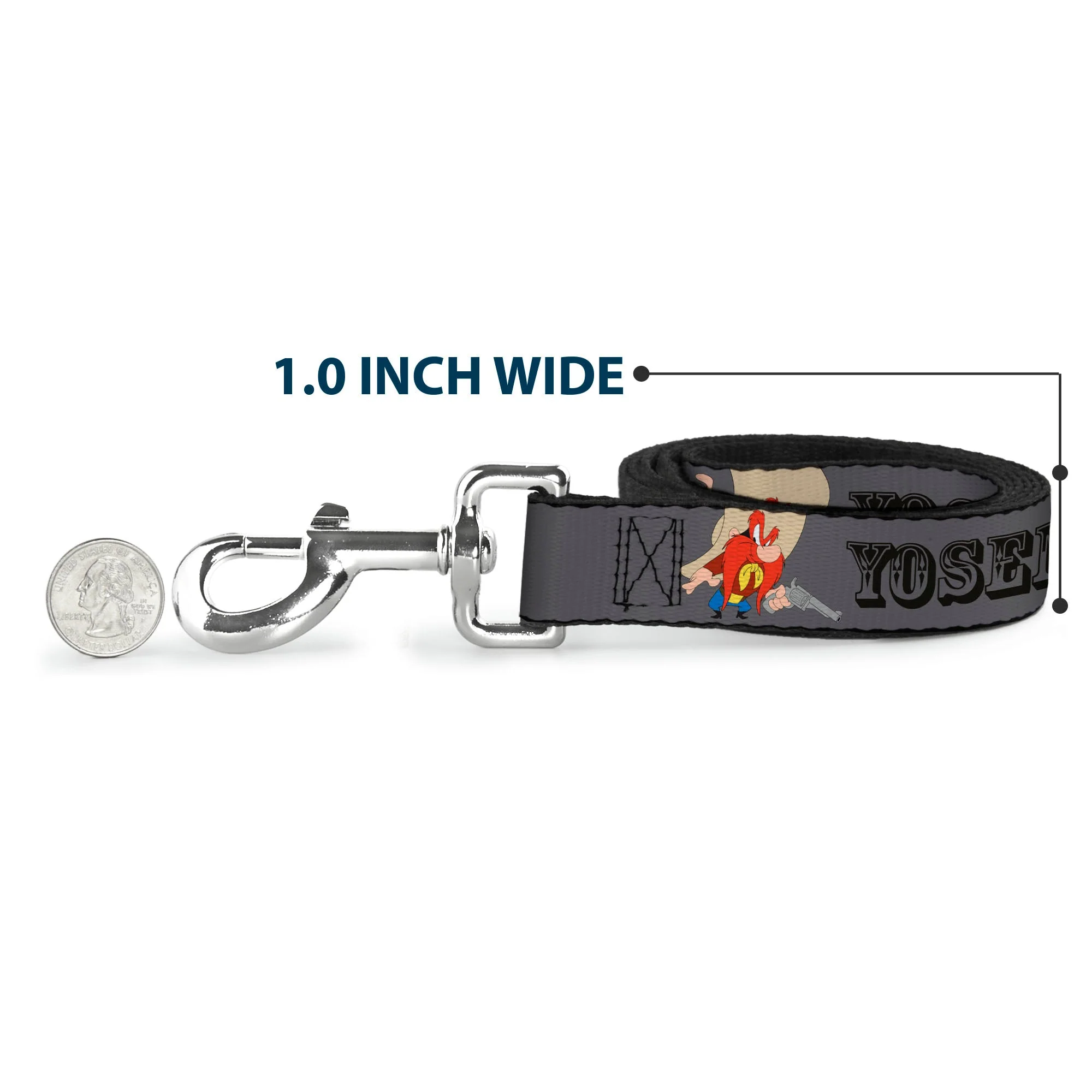 Dog Leash - YOSEMITE SAM w/Poses Gray - Image 5