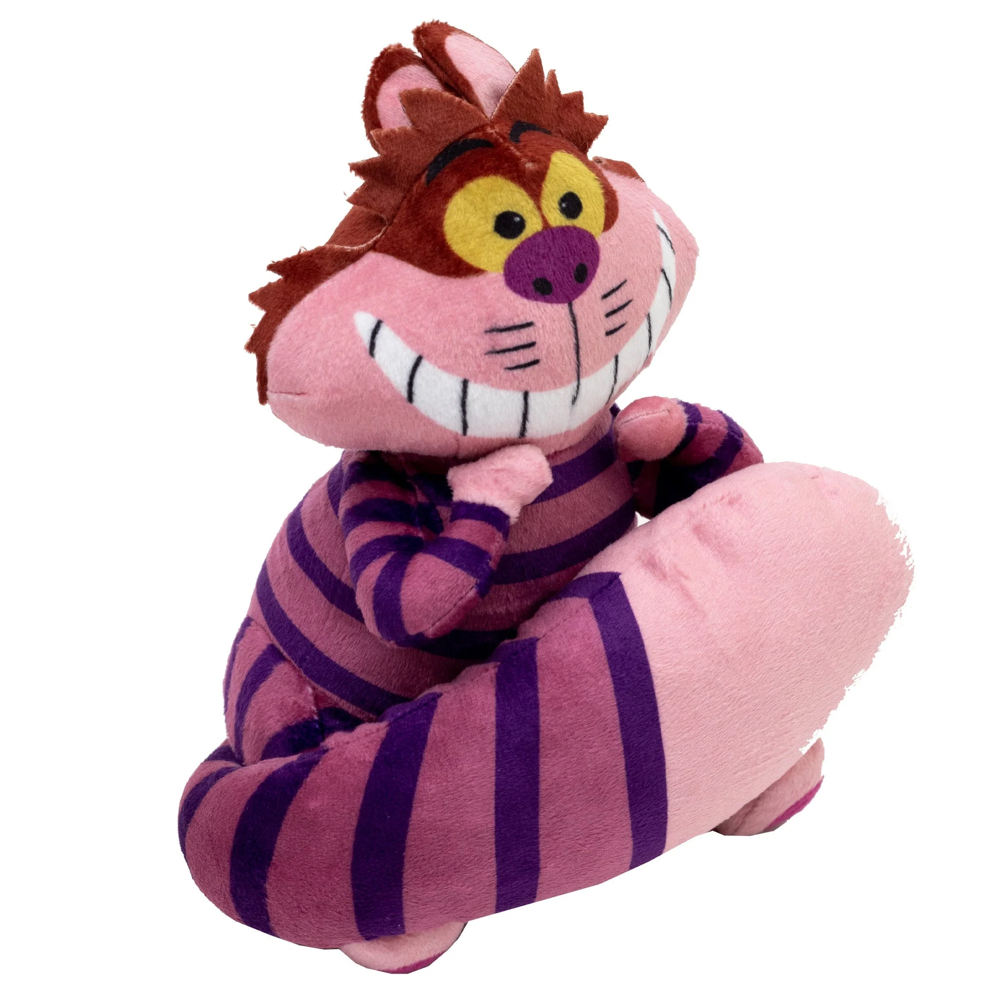 Dog Toy Squeaker Plush - Alice in Wonderland Cheshire Cat Sitting Full Body Pose - Image 2