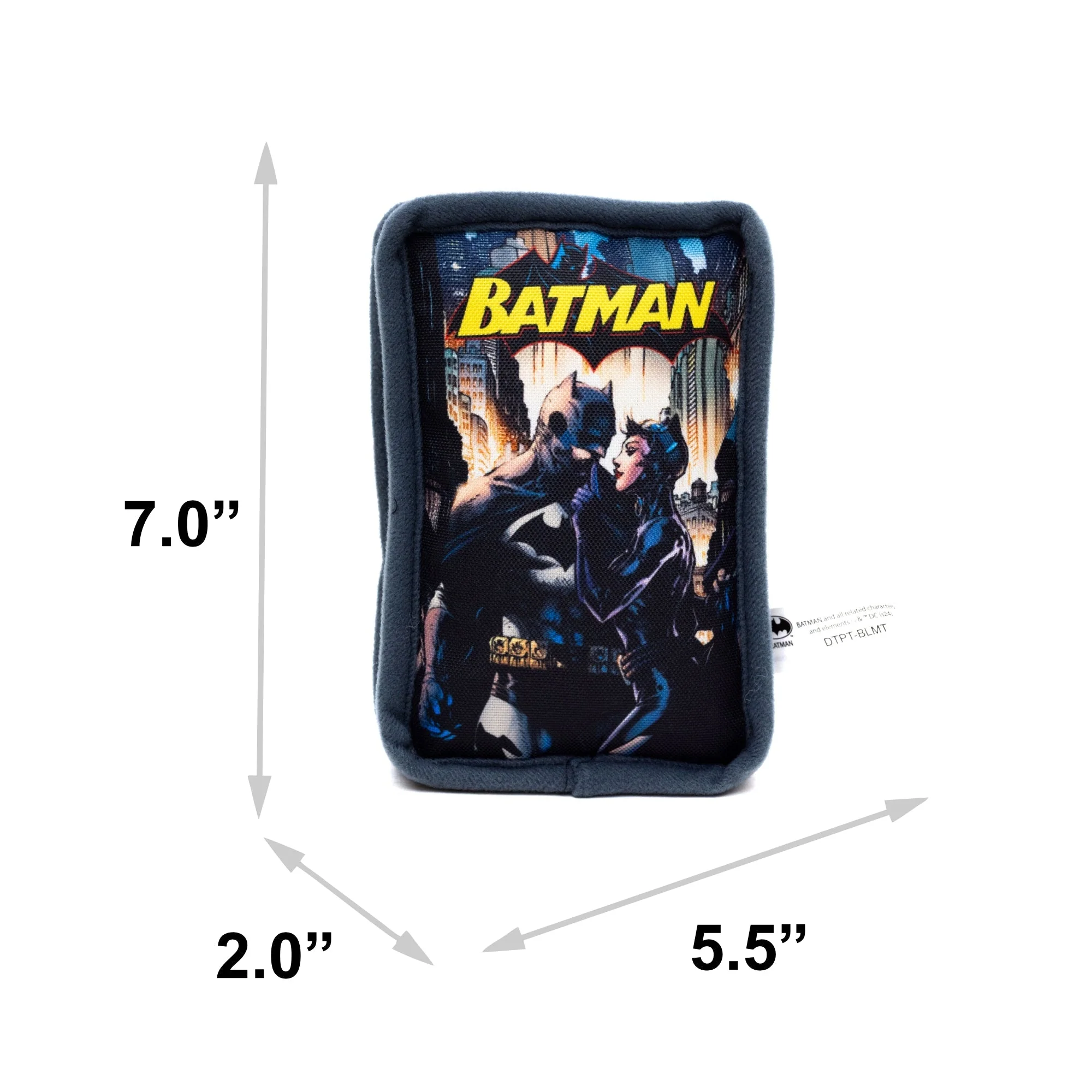 Dog Toy Squeaker Plush - Batman and Catwoman Jim Lee Hush Pose Comic Book Replica - Image 4