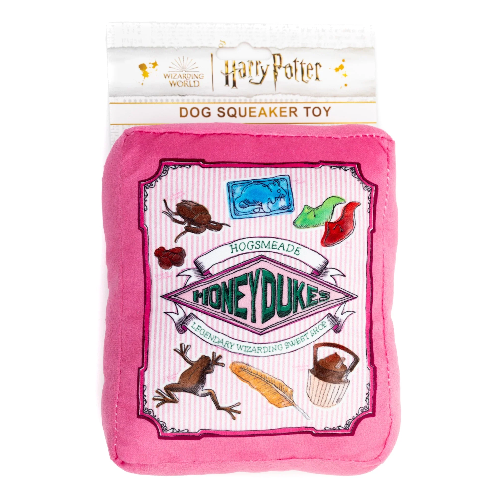 Dog Toy Squeaker Plush - Harry Potter Honeydukes Sweet Shop Candy Box Replica - Image 2