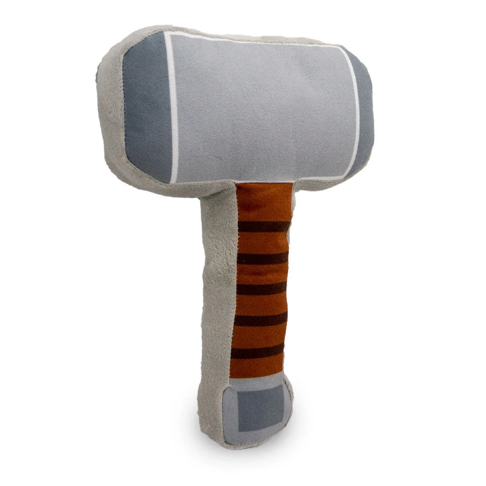 Dog Toy Squeaker Plush - Thors Hammer Grays Browns - Image 10