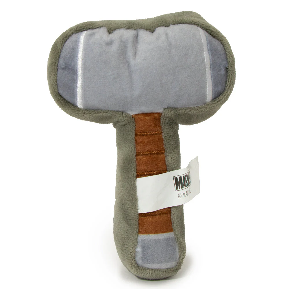 Dog Toy Squeaker Plush - Thors Hammer Grays Browns - Image 3