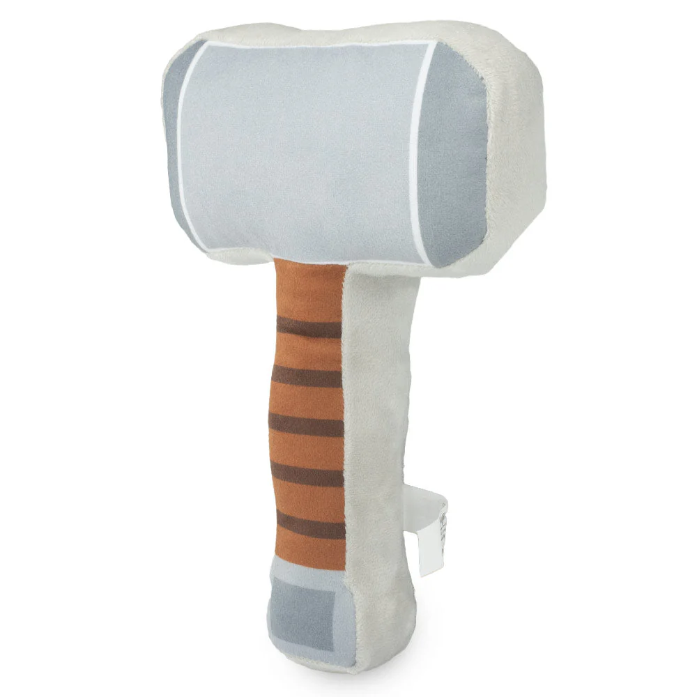 Dog Toy Squeaker Plush - Thors Hammer Grays Browns - Image 9