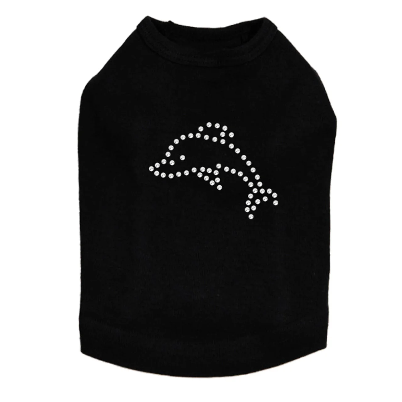 Dolphin (Small Rhinestone) - Dog Tank - Image 4