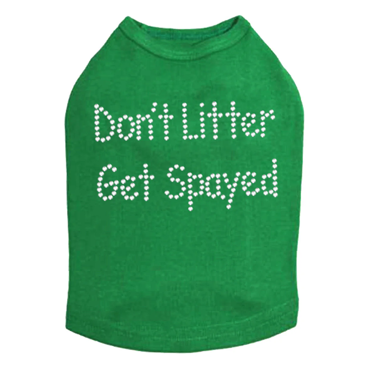 Don't Litter Get Spayed - Dog Tank - Image 5