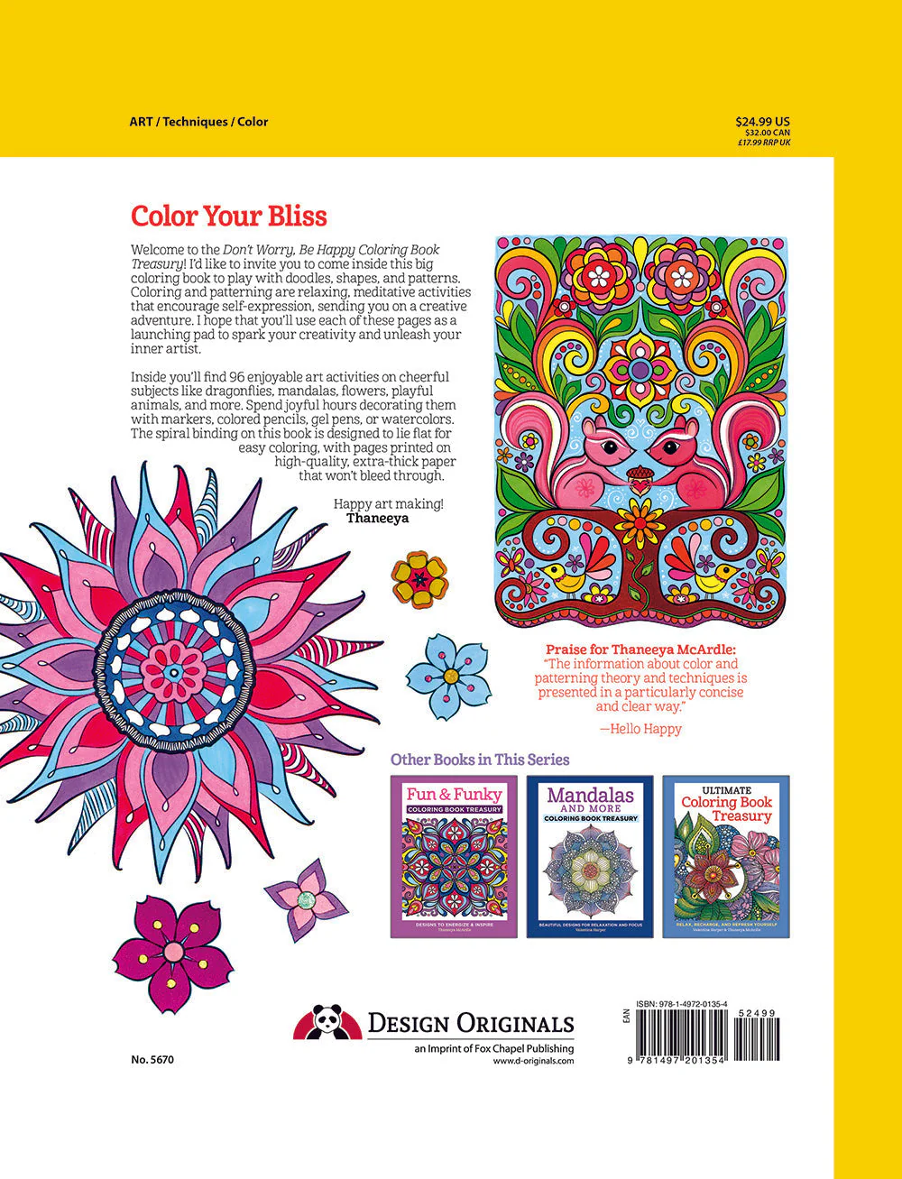 Don't Worry, Be Happy Coloring Book Treasury - Image 4
