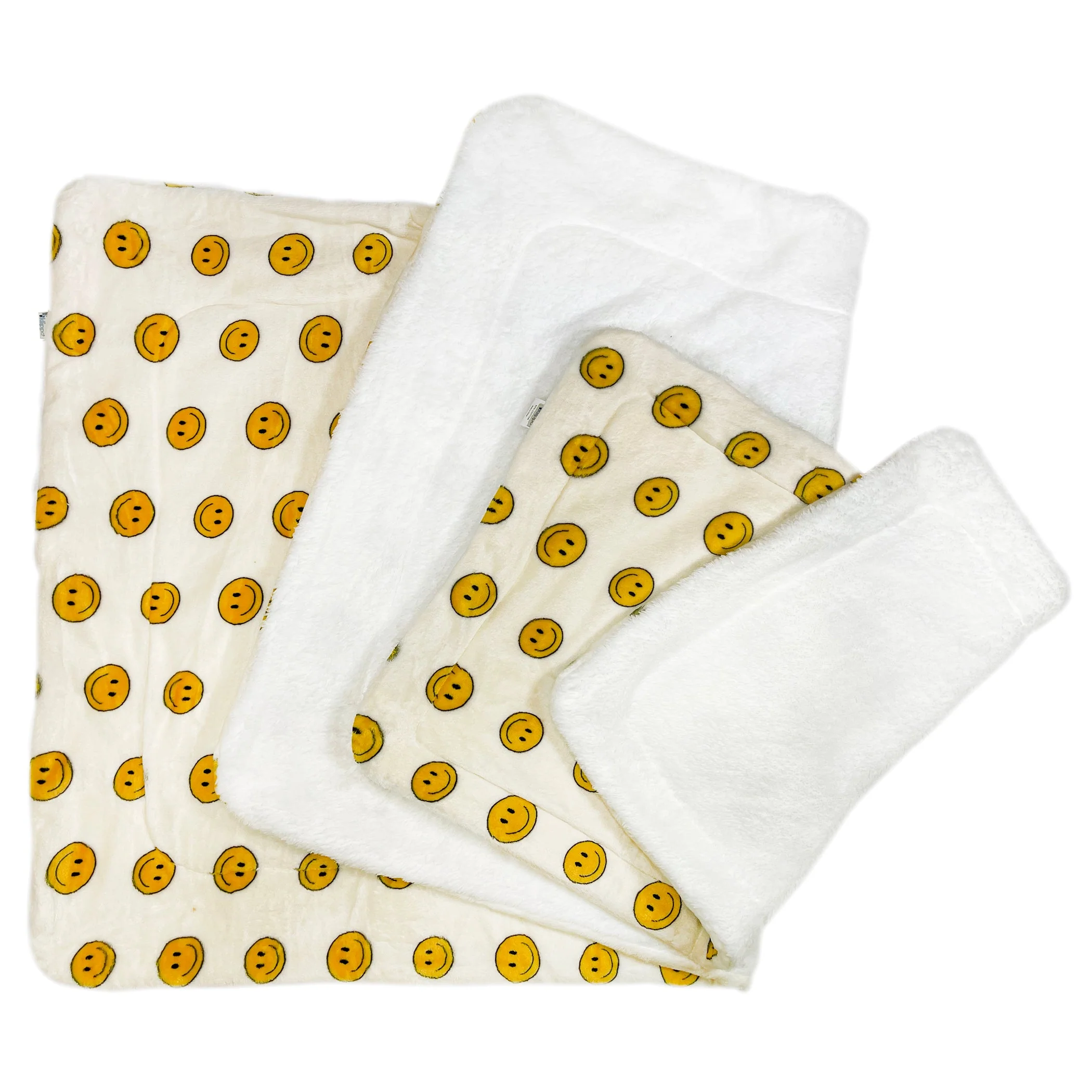Double Layered Ultra Plush Happy Face Blanket - Image 5