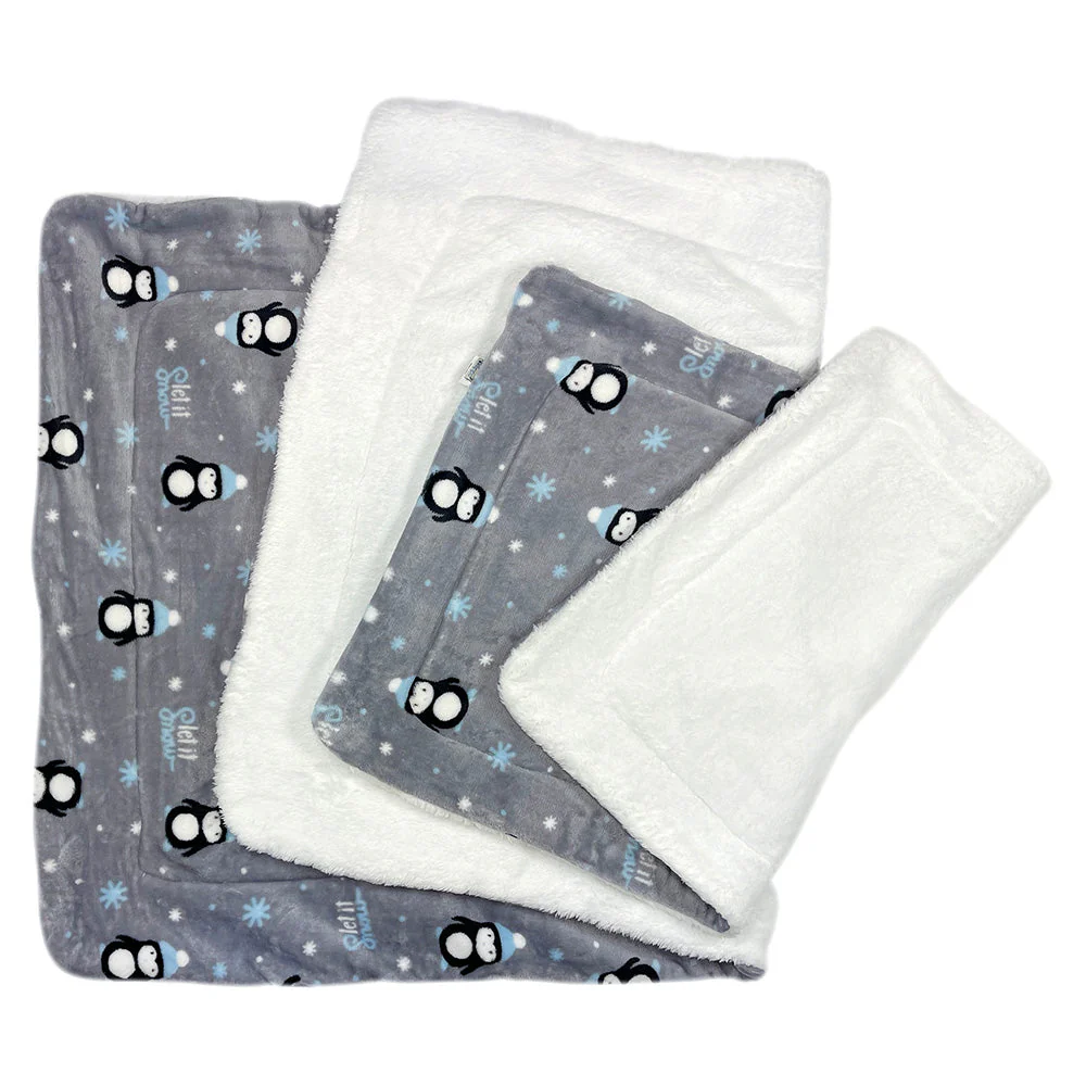 Double Layered Ultra Thick Plush Penguins Blanket - Image 5