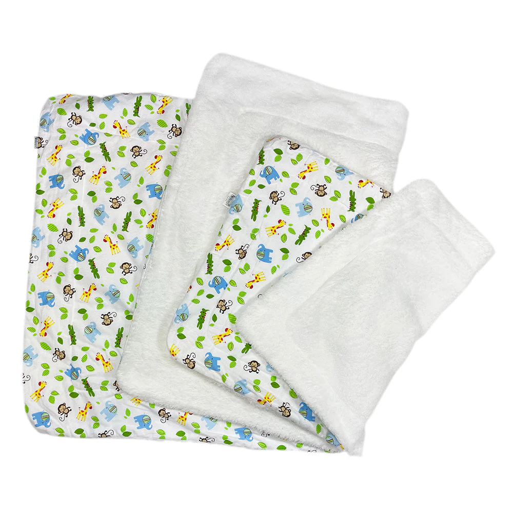 Double Layered Zoo Animals Flannel/Plush Blanket - Image 3