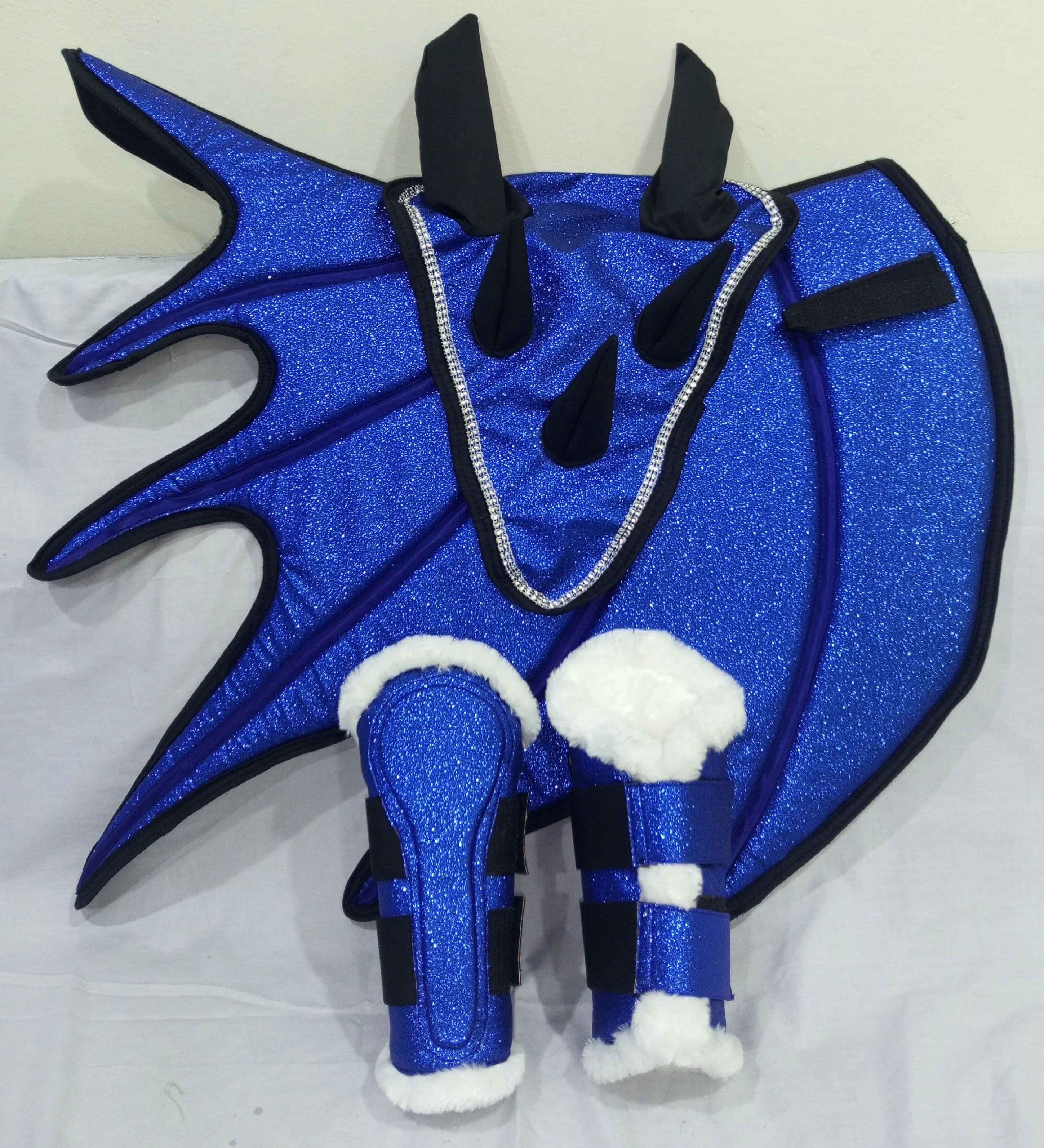 Dragon Saddle Pad Set of 3: Handmade Fantasy Equestrian Gear - Image 5