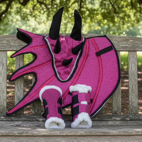 Dragon Saddle Pad Set of 3: Handmade Fantasy Equestrian Gear - Image 9