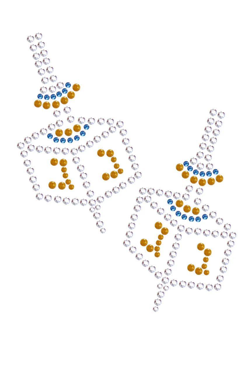 Dreidel Blue & Gold (Small)- Bandanna - Image 13