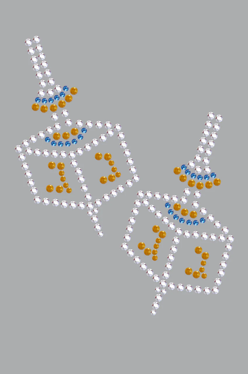 Dreidel Blue & Gold (Small)- Bandanna - Image 8