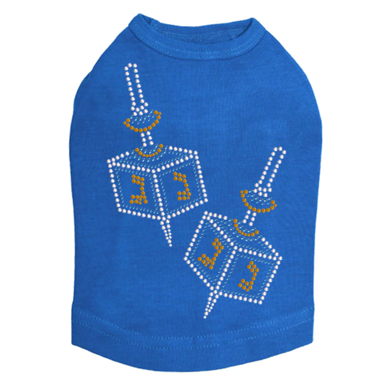 Dreidel - Large (Blue, Silver, & Gold) - Dog Tank - Image 10