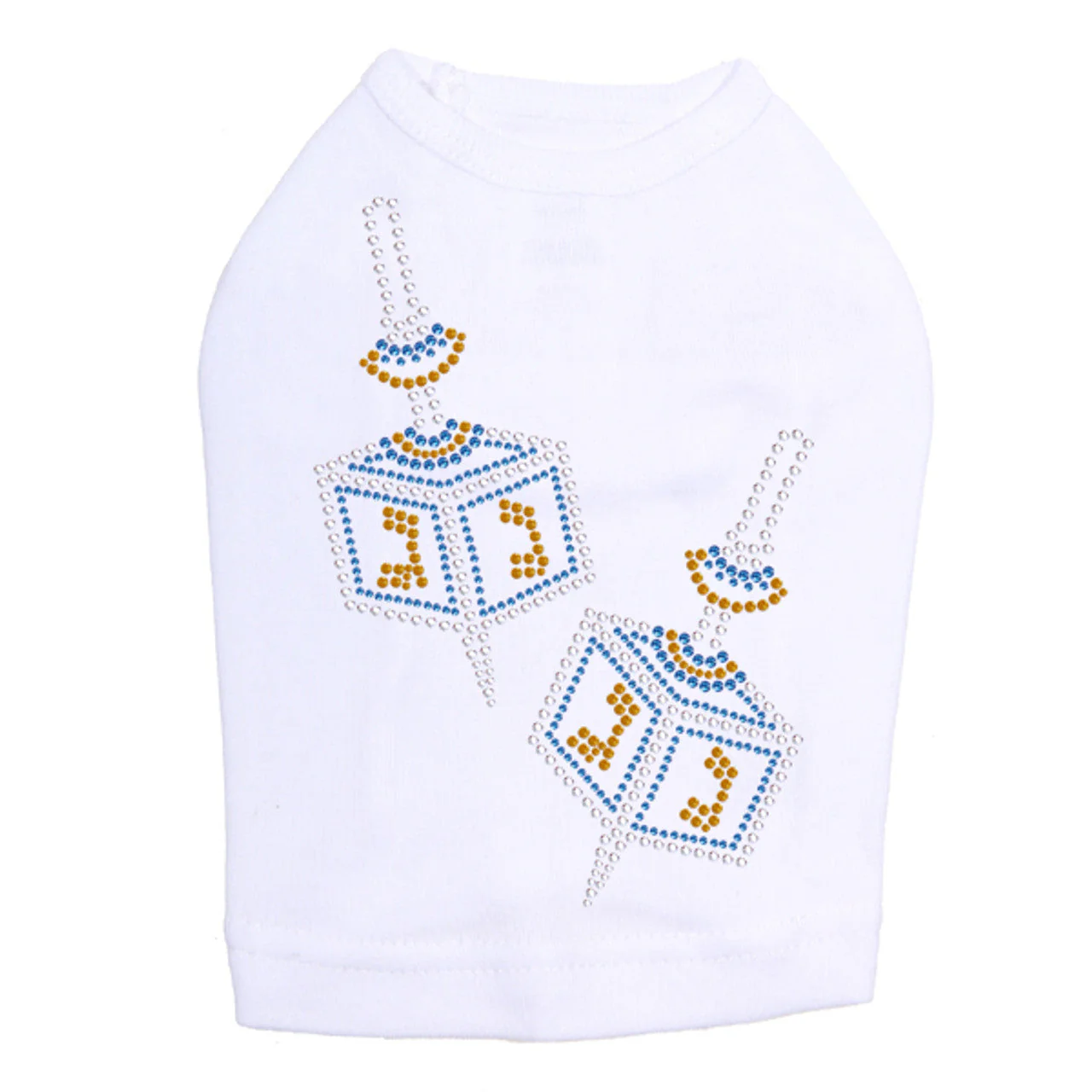 Dreidel - Large (Blue, Silver, & Gold) - Dog Tank - Image 4