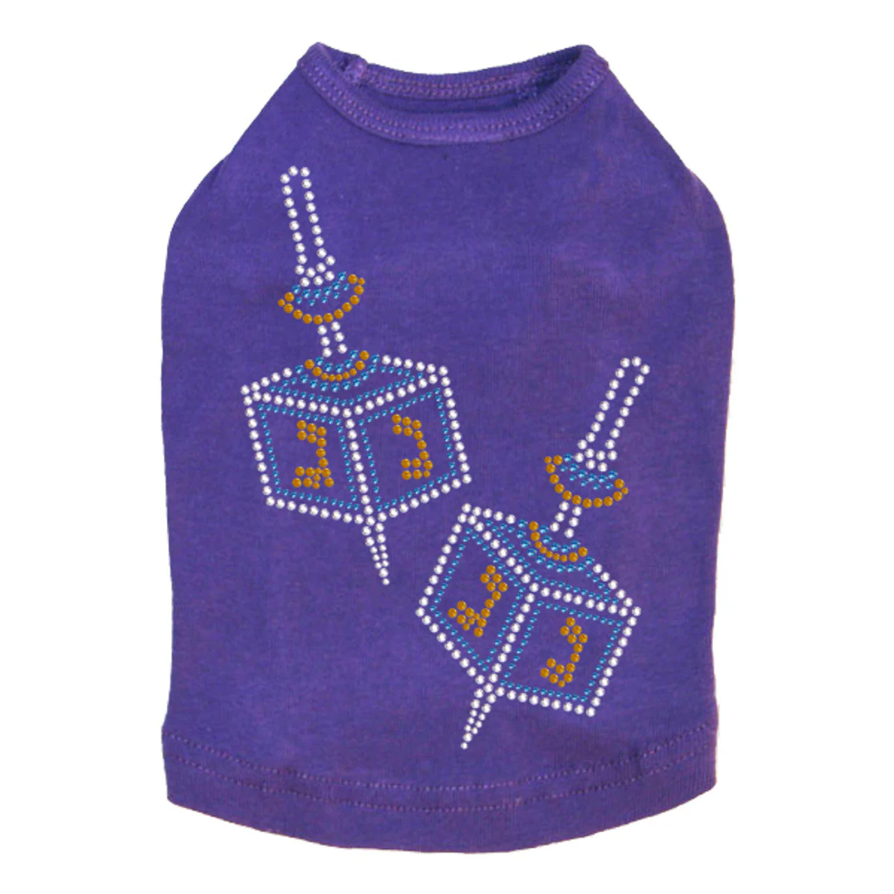 Dreidel - Large (Blue, Silver, & Gold) - Dog Tank - Image 7