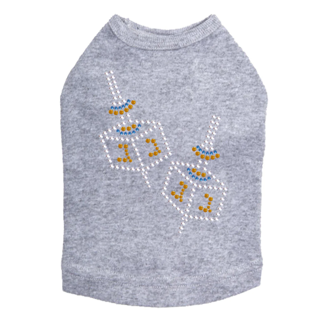 Dreidel - Small (Blue, Silver, & Gold) - Dog Tank - Image 11