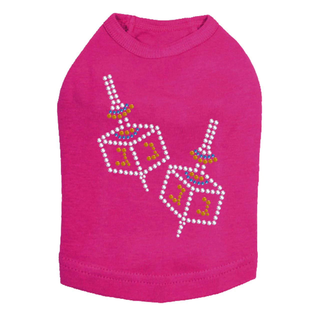 Dreidel - Small (Blue, Silver, & Gold) - Dog Tank - Image 5