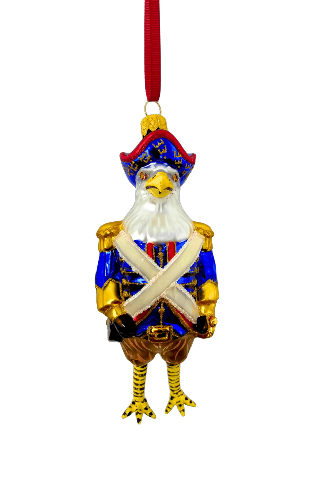 Eagle Founding Feather Glass Ornament - Image 2