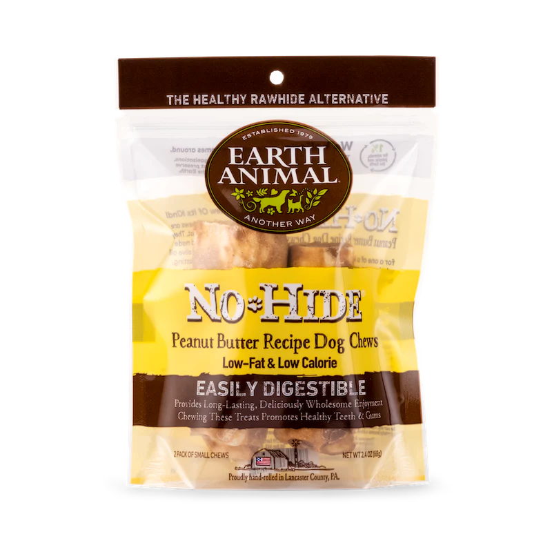 Earth Animal No Hide Peanut Butter Medium Dog Treats (2pk) (2.4oz)
