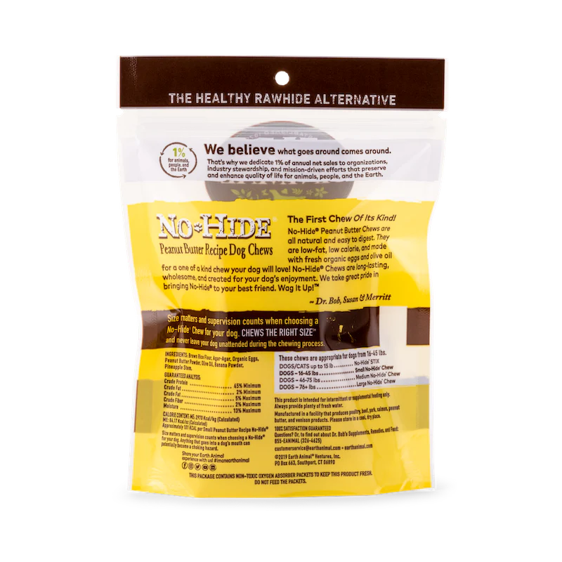 Earth Animal No Hide Peanut Butter Small Dog Treats (2pk) (2.4oz) - Image 2