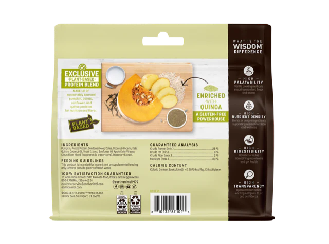 Earth Animal Wisdom Air Dried From The Seed Jerky Dog Treats (4oz) - Image 2