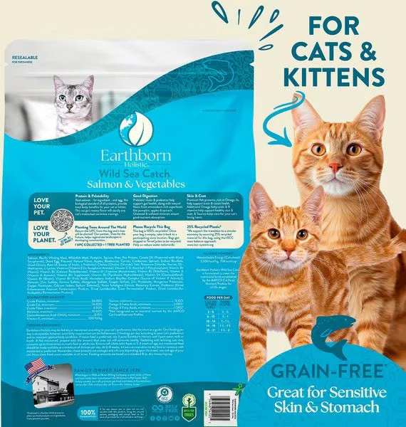 Earthborn Grain Free Wild Sea Catch Dry Cat Food (4lb) - Image 4