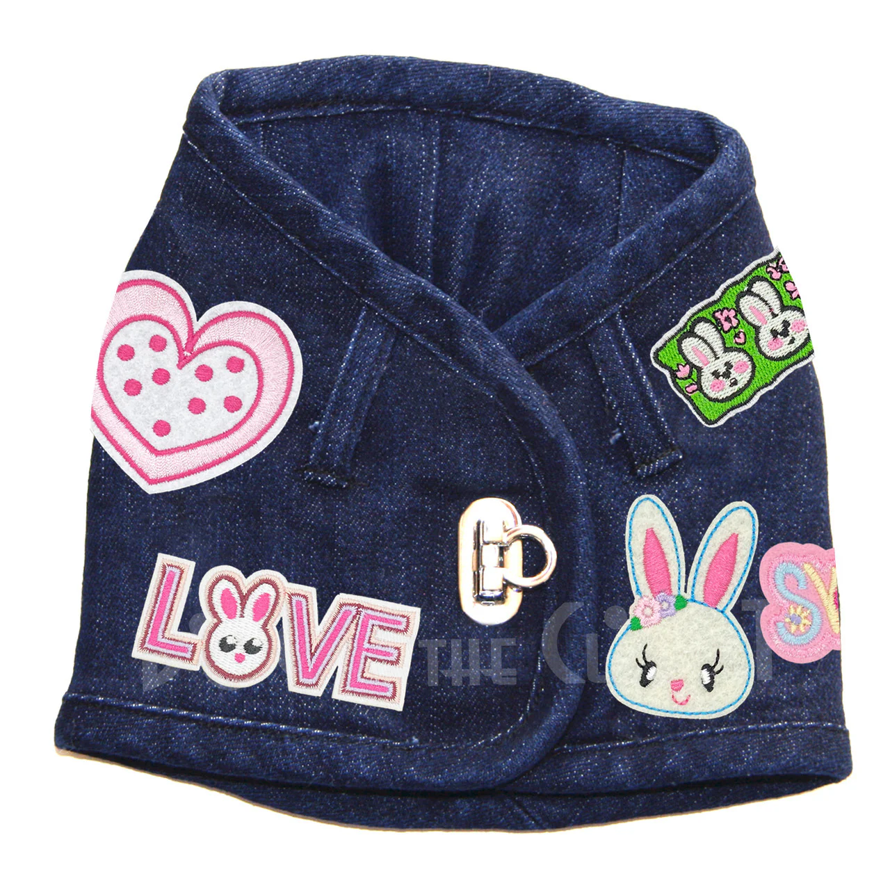 Easter Bunnies Denim Harness Vest - Image 3