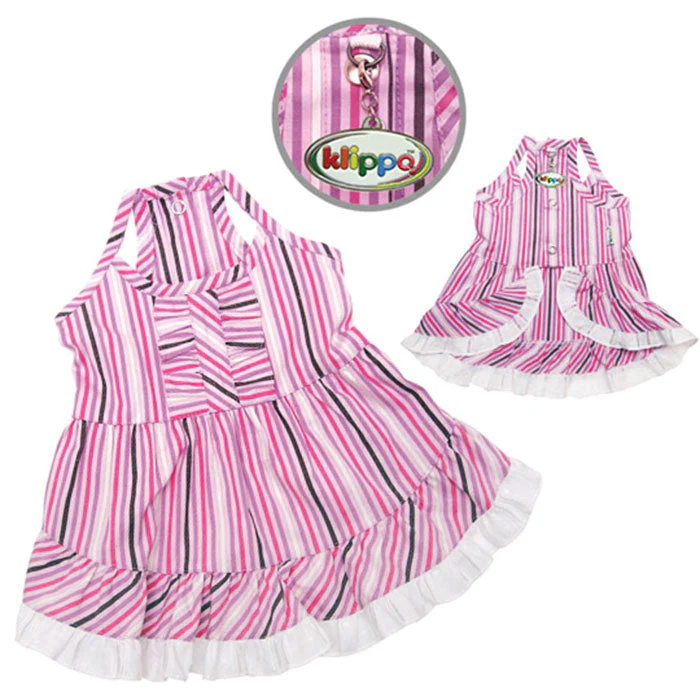 Elegant Smart Stripes Cotton Sundress - Image 2