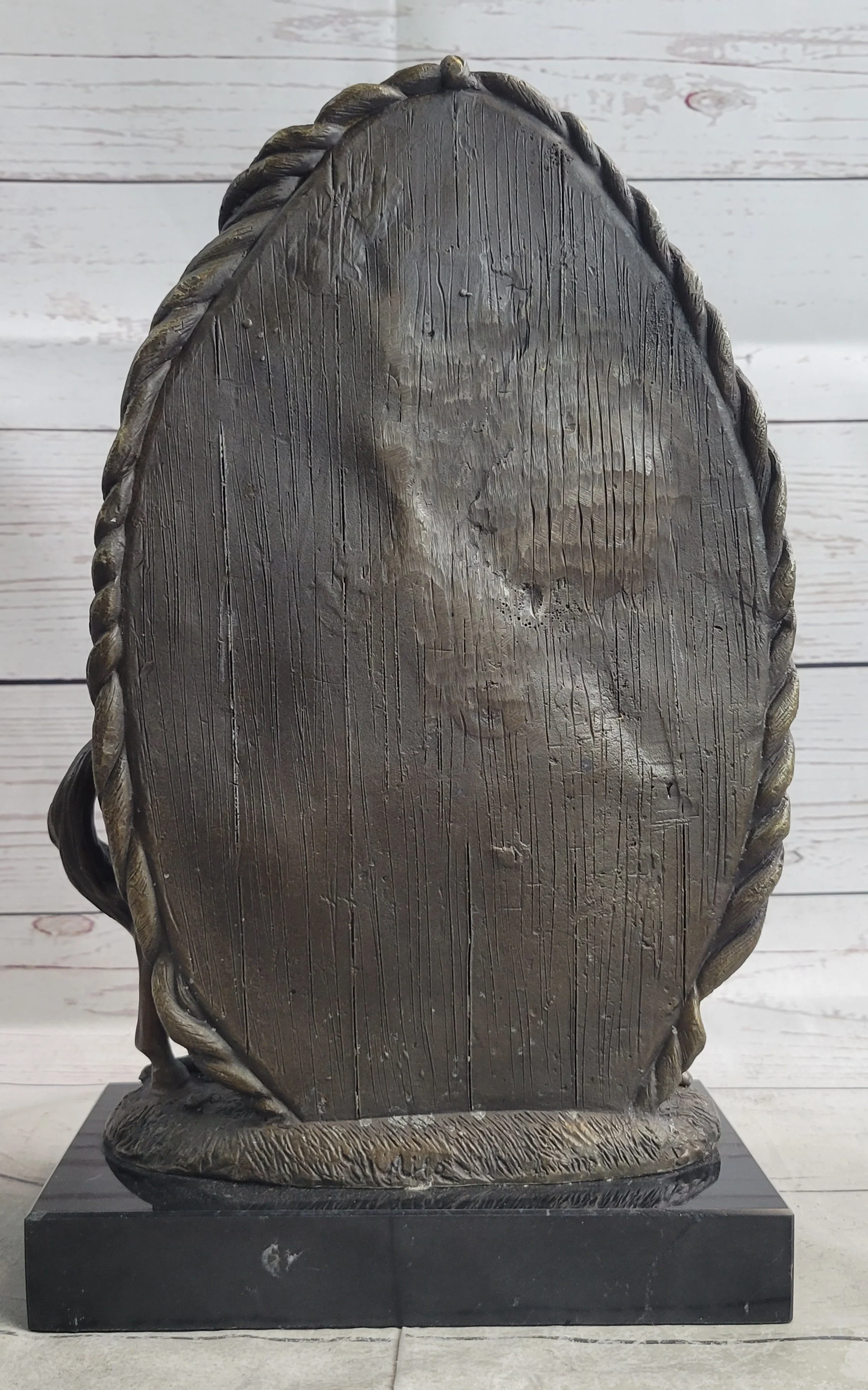 Equestrian Horse Lover Decor Mare & Foal Bronze Sculpture Statue on Marble Base - Image 9