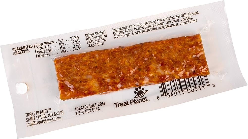 Etta Says Snack Bar Pork and Bacon Dog Treat (1.5oz) - Image 2