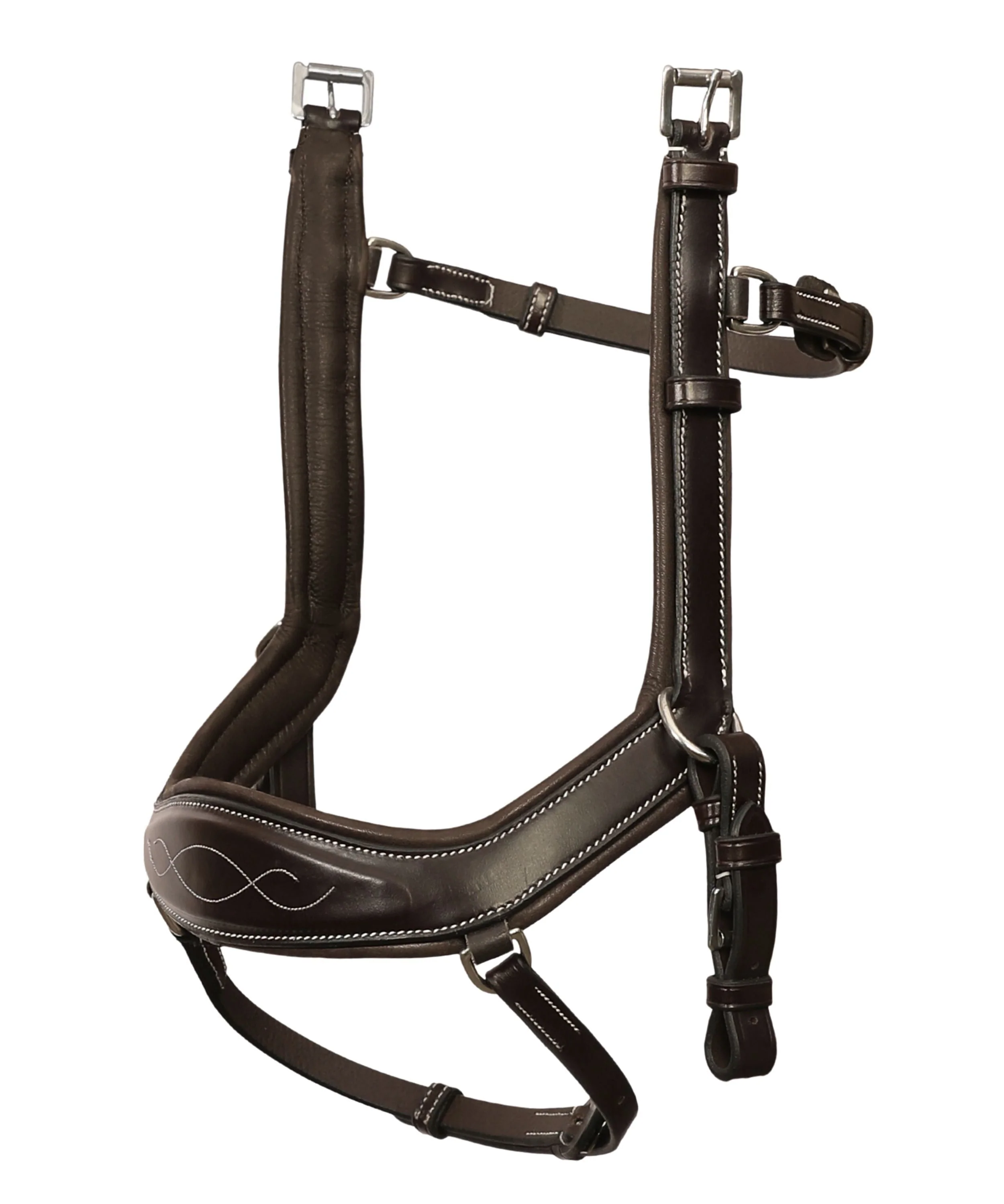 ExionPro Anti-Pressure Anatomic Jumping Raised Padded Fancy Wave Stitched Bridle - Image 9