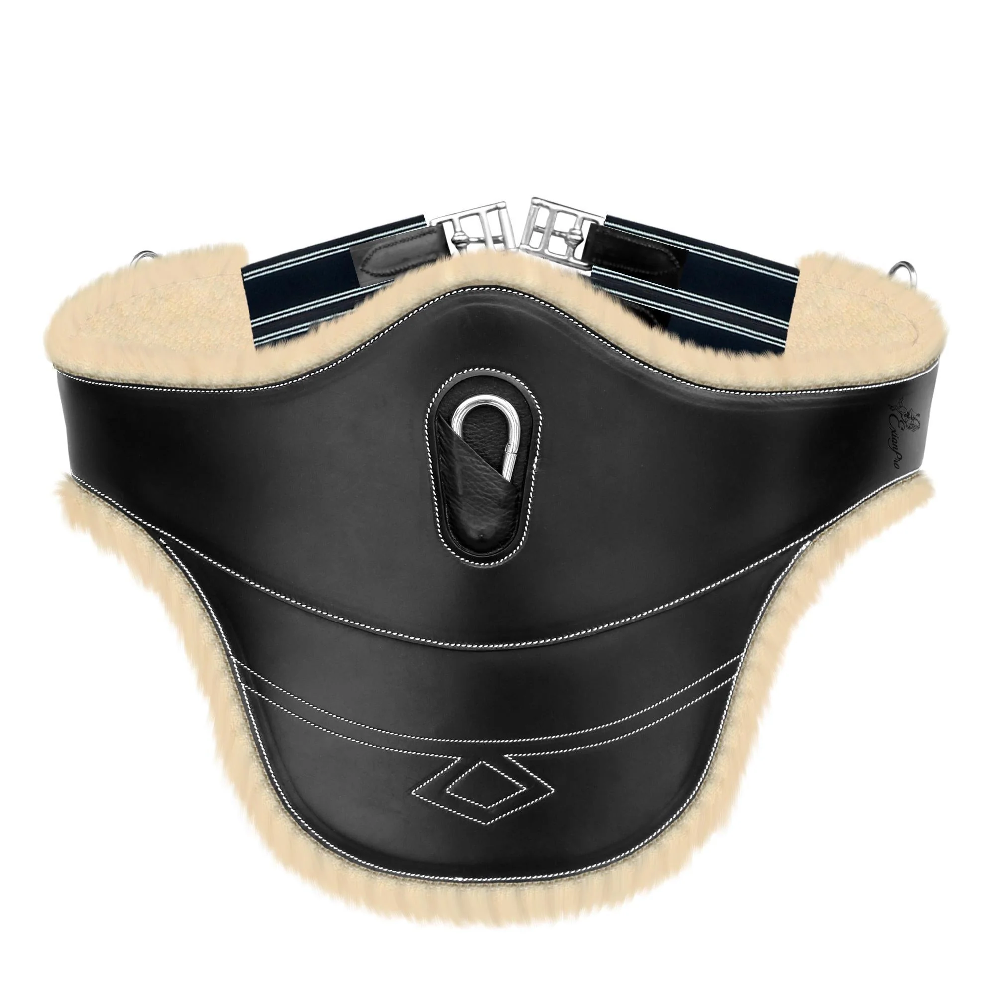 ExionPro Belly Guard Girth - Navy Blue Elastic with White Lines - Image 4