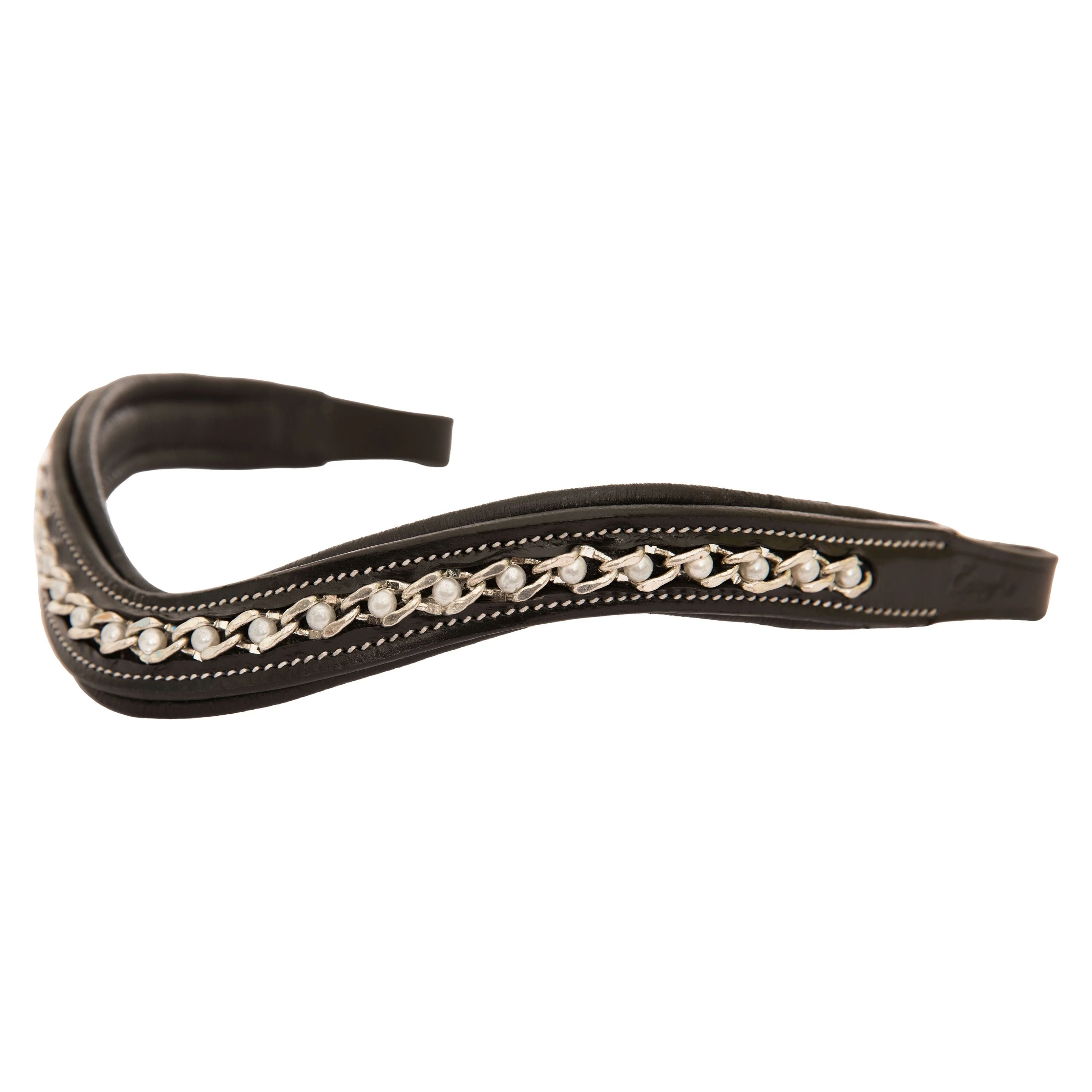 ExionPro Designer Spiral White Pearl Crystal Browband - Image 2