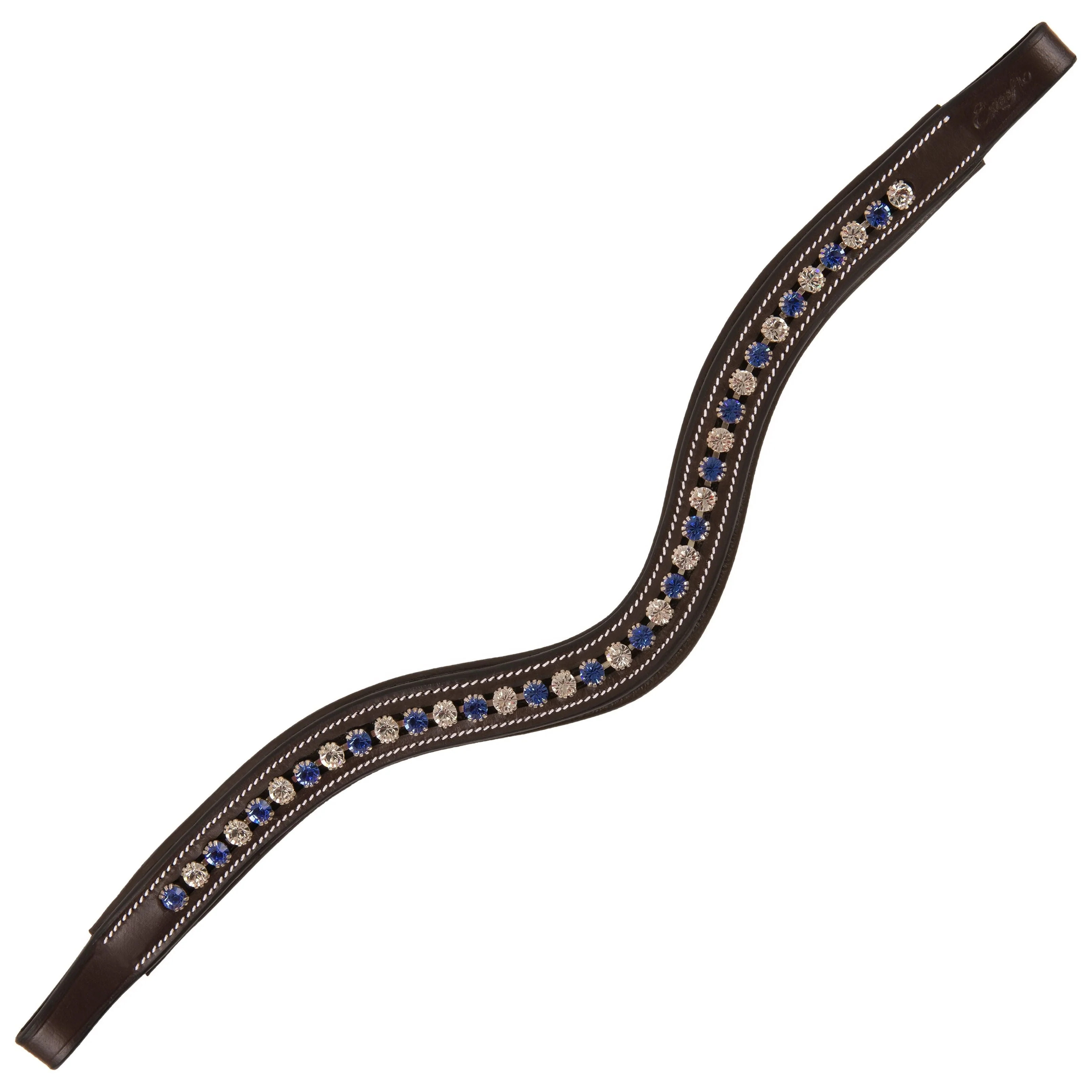 ExionPro Elegant Blue & Clear Crystal Browband - Image 2