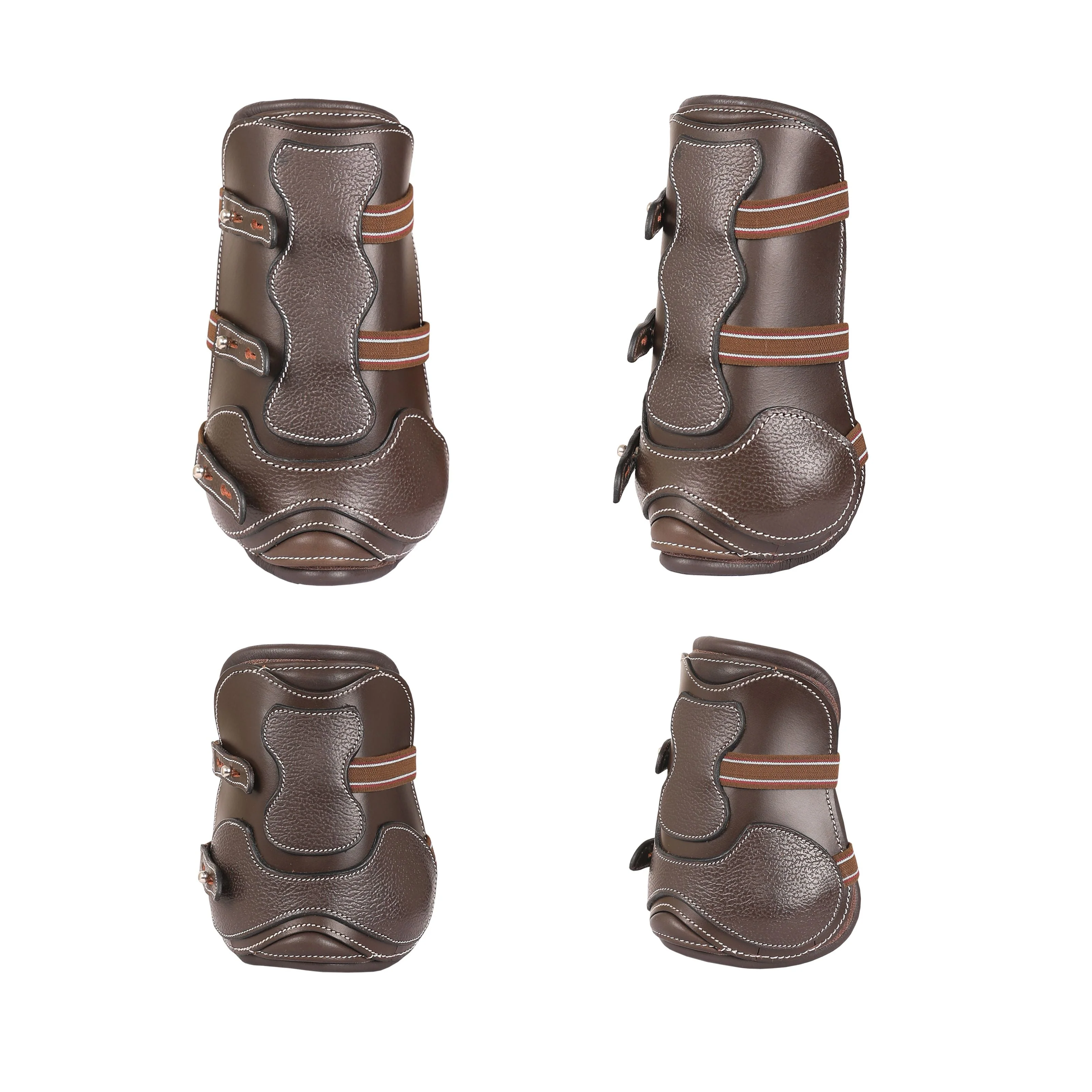 ExionPro Leather Horse Tendon Show Jump Boots - 401 - Image 7