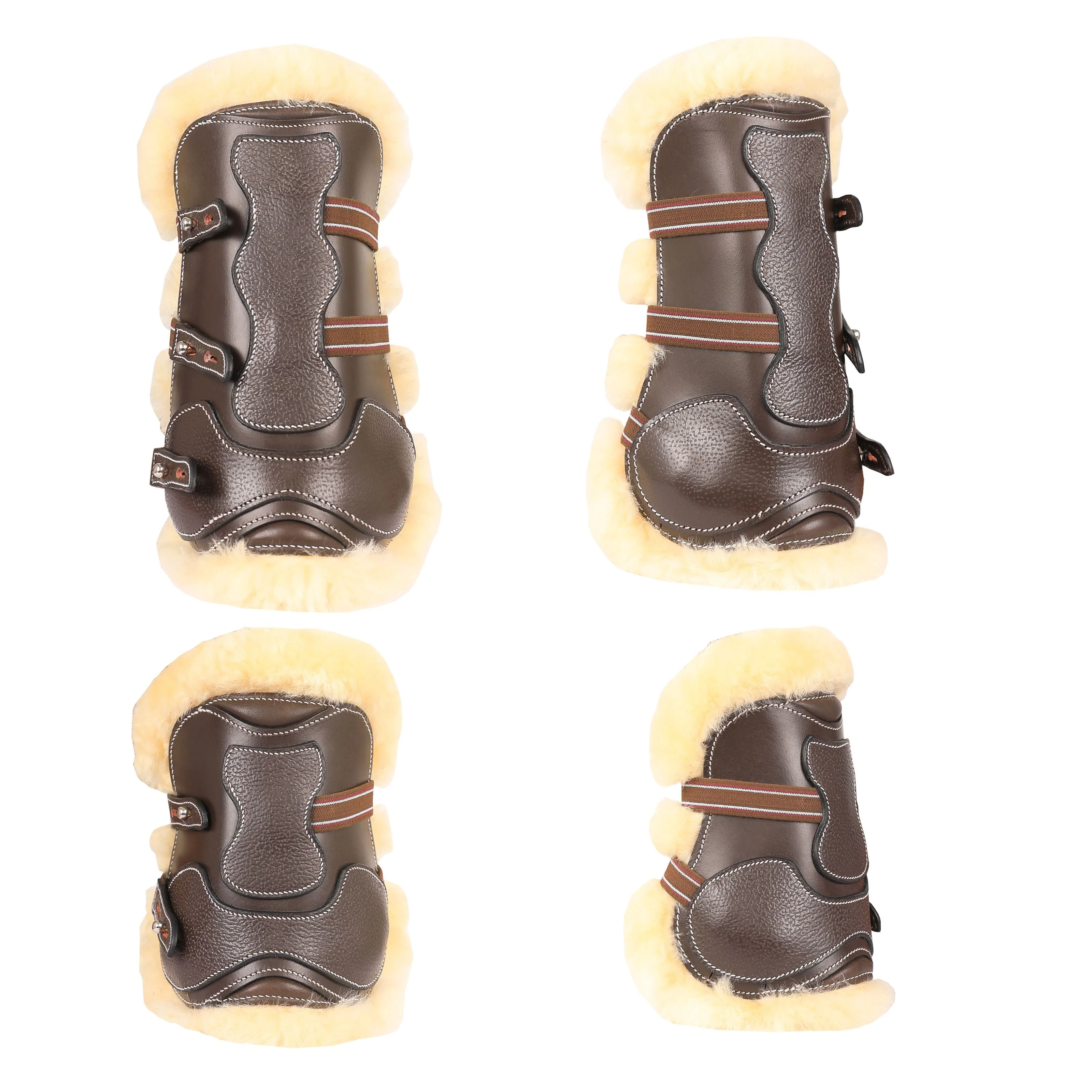 ExionPro Leather Horse Tendon Show Jump Boots - 401 - Image 8