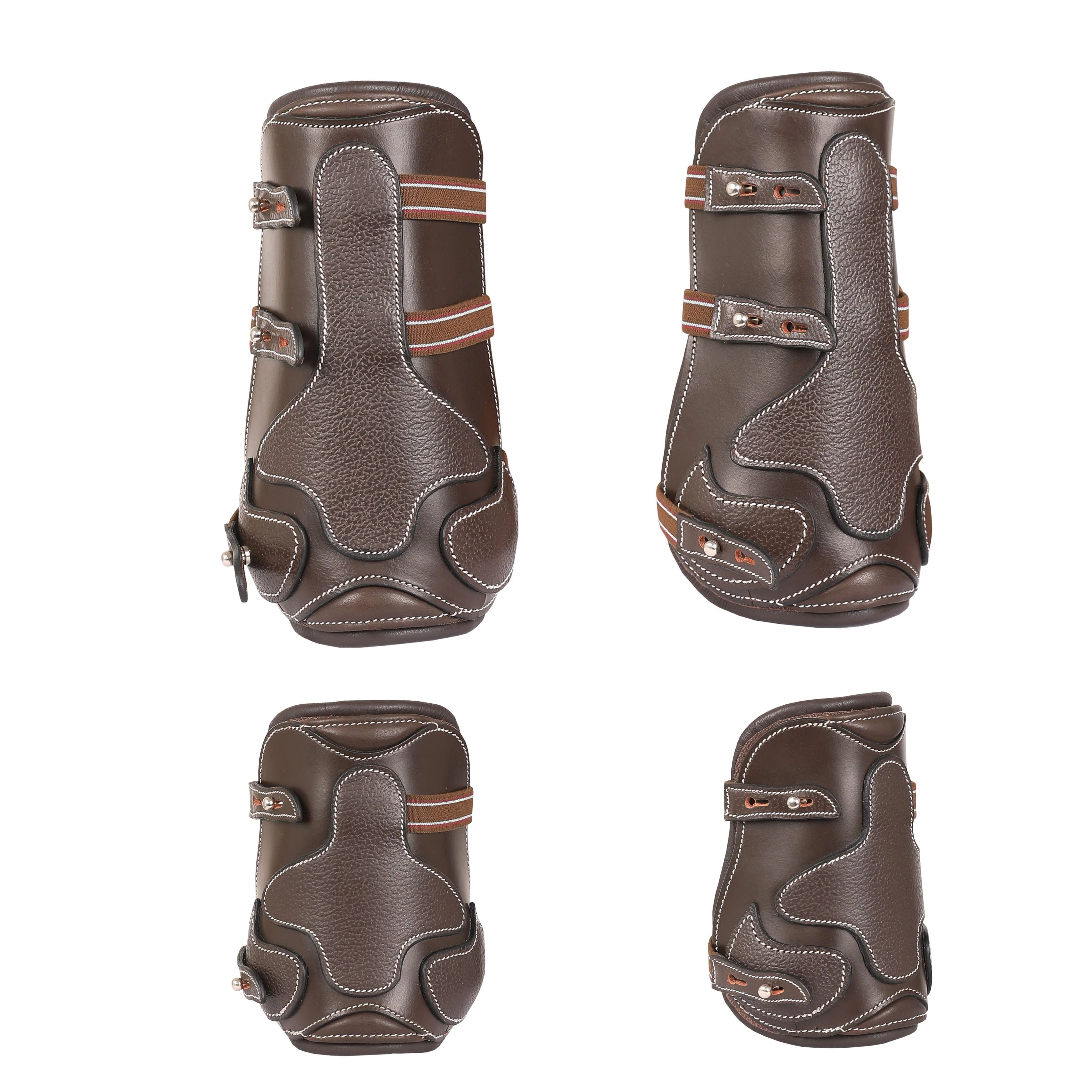 ExionPro Leather Horse Tendon Show Jump Boots - 404 - Image 8