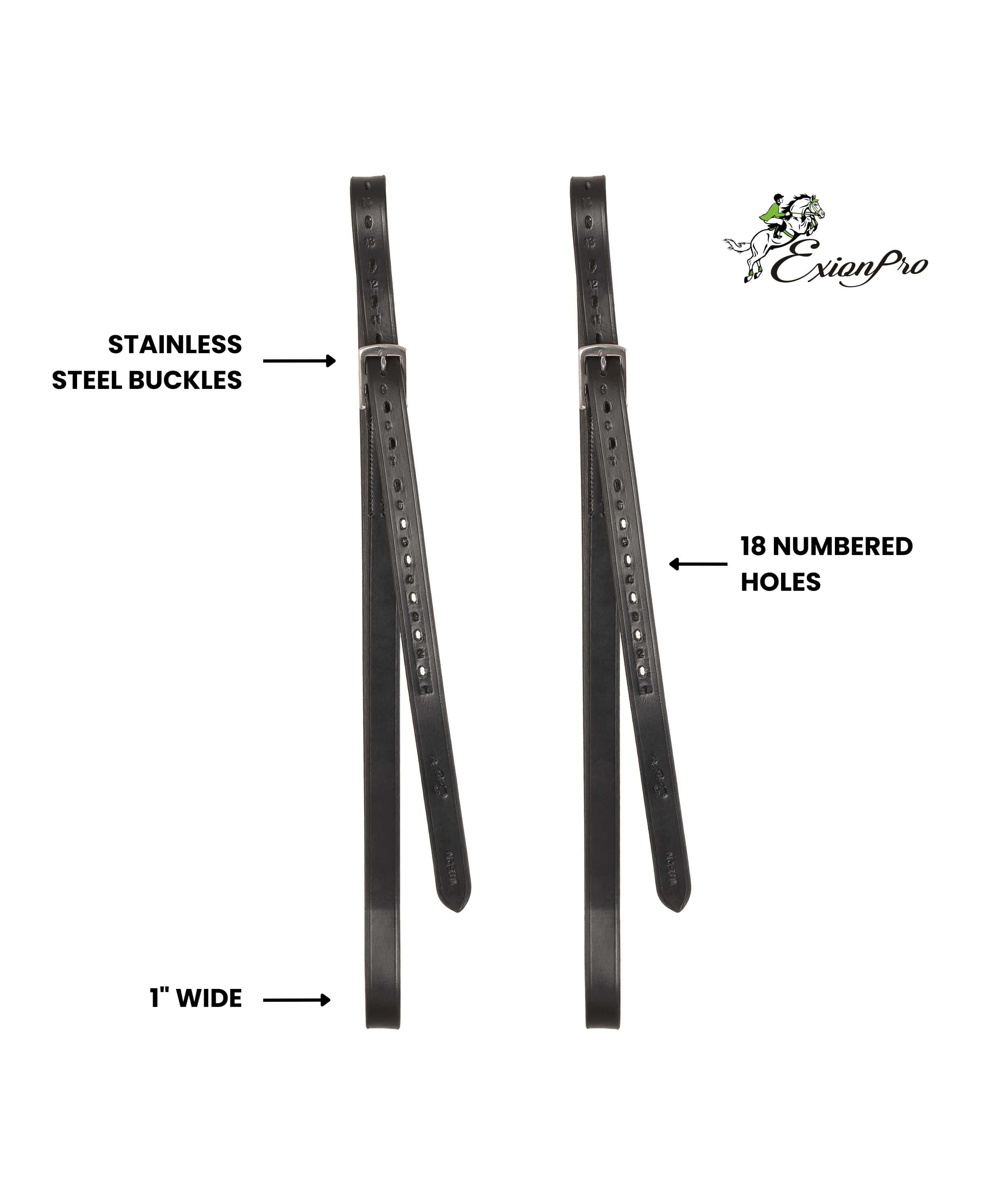 ExionPro Pre-Stretched Stirrup Leathers - Image 4